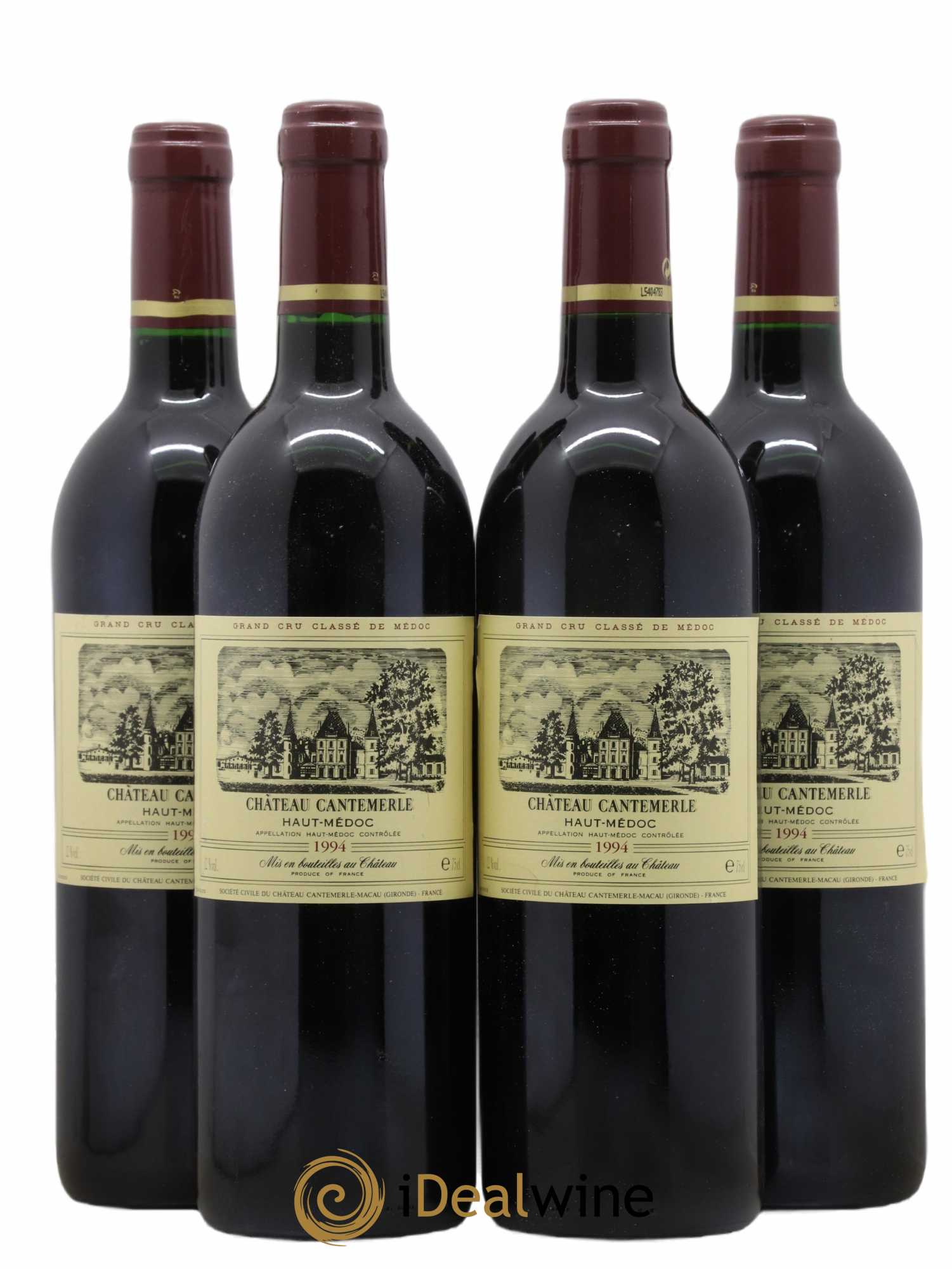 Château Cantemerle 5ème Grand Cru Classé 1994 - Lot de 4 bouteilles - 0