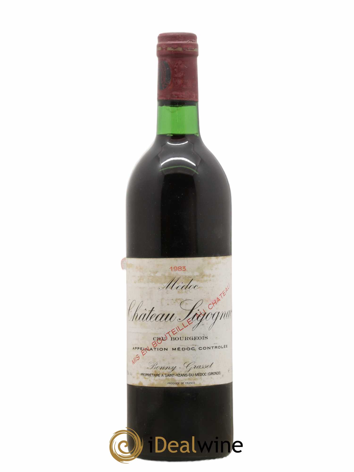 Château Sigognac Cru Bourgeois 1983 - Lot de 1 bouteille - 0