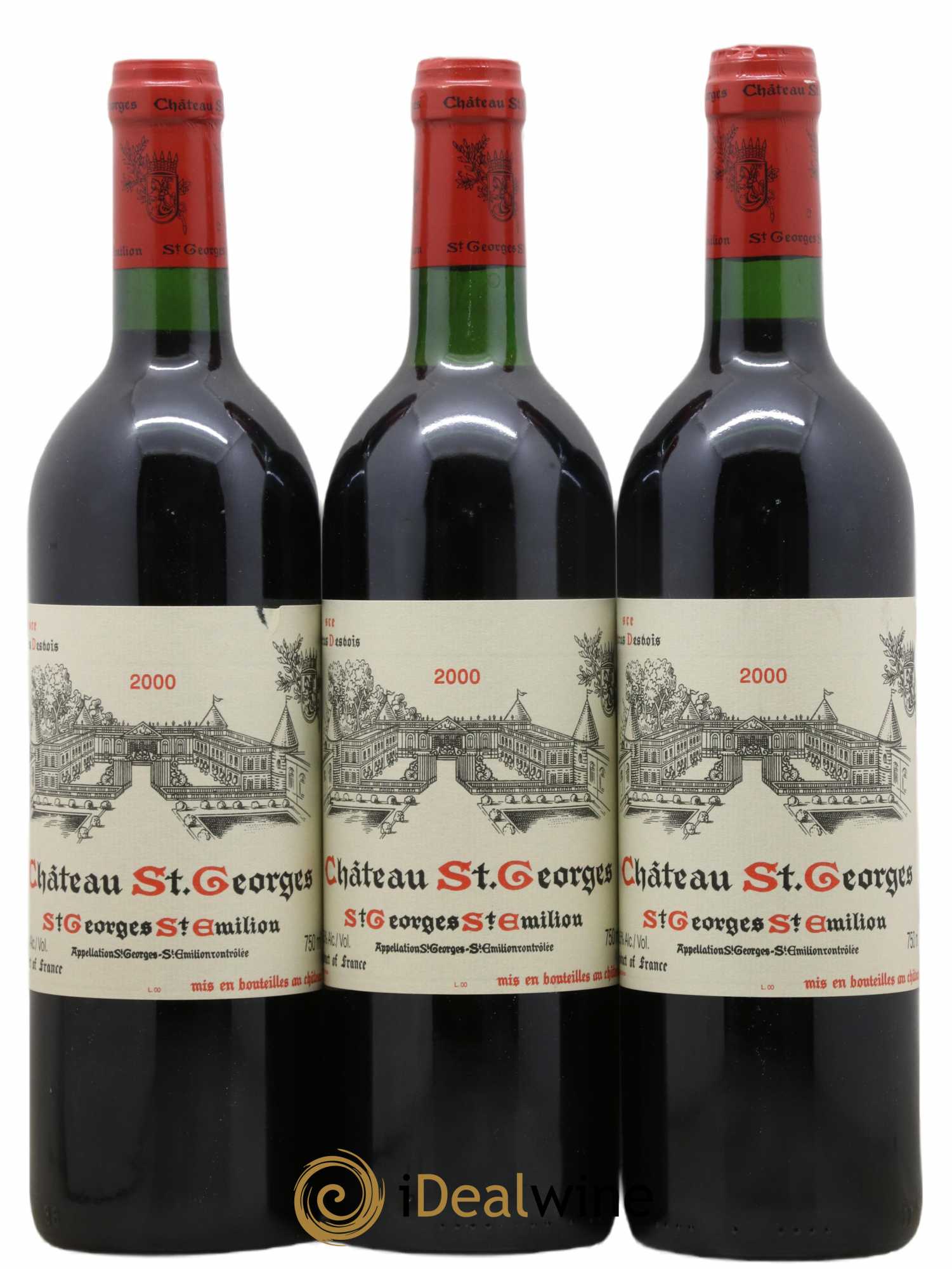 Château Saint-Georges 2000 - Lot de 3 bouteilles - 0