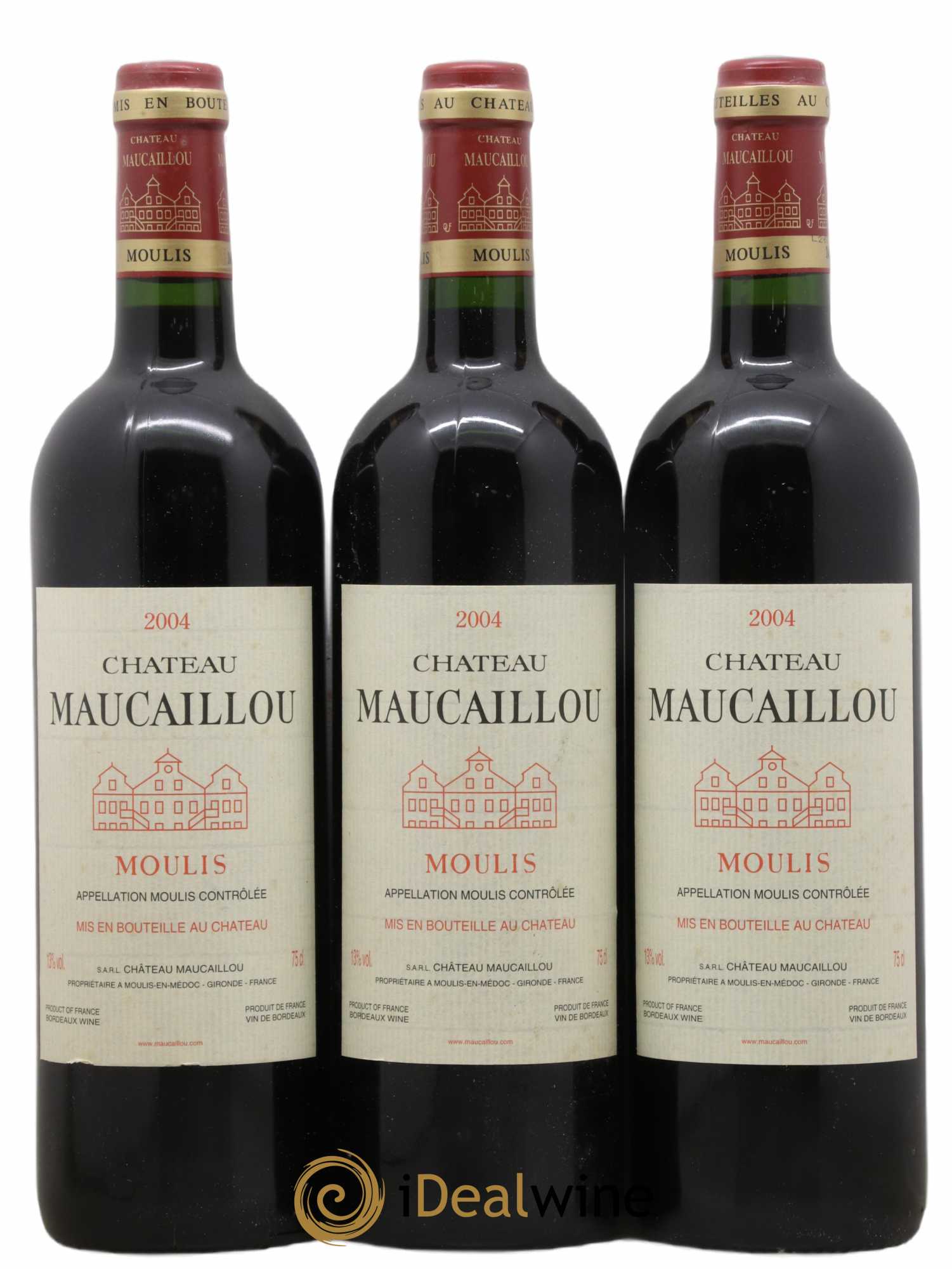 Château Maucaillou 2004 - Lot de 3 bouteilles - 0