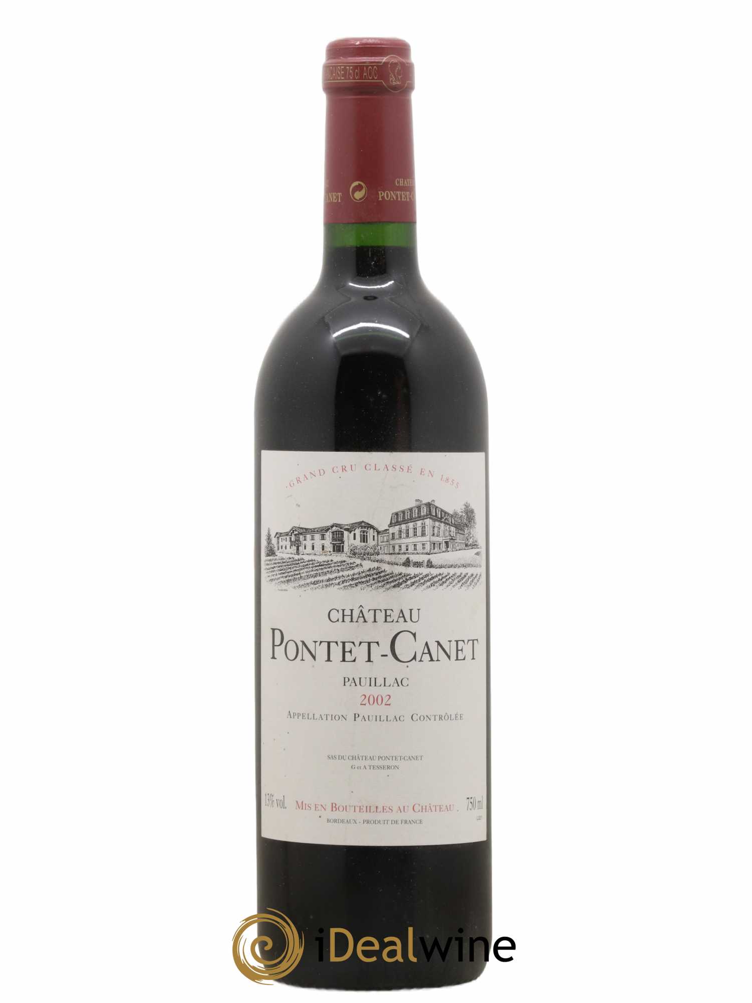 Château Pontet Canet 5ème Grand Cru Classé 2002 - Lot de 1 bouteille - 0