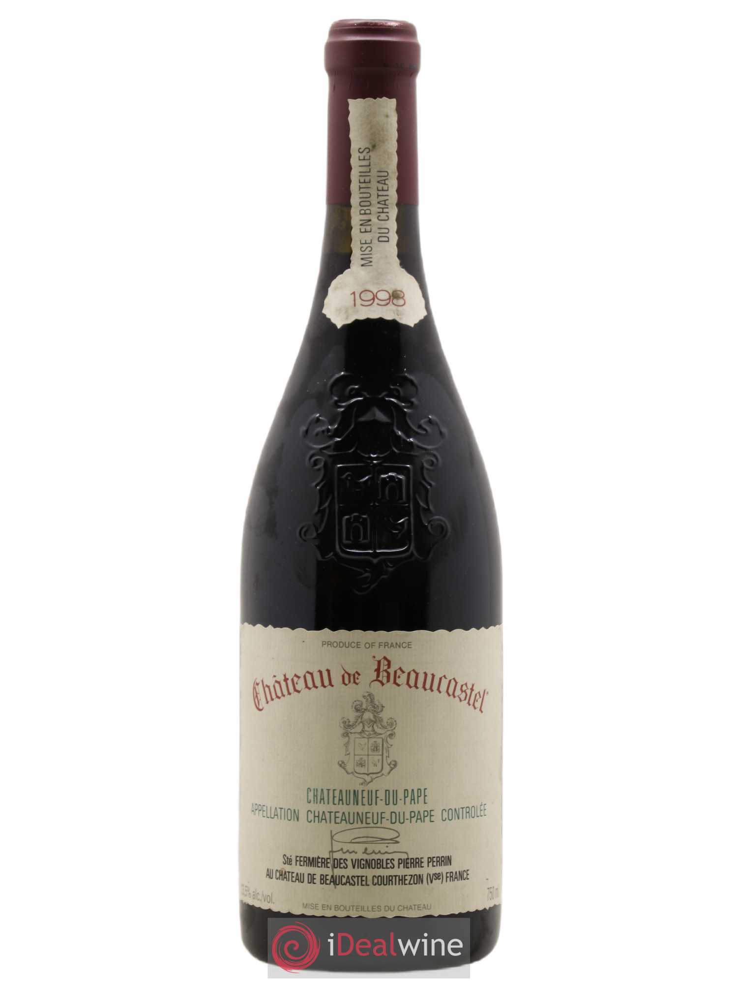 Châteauneuf-du-Pape Château de Beaucastel Famille Perrin 1998 - Lot de 1 bouteille - 0