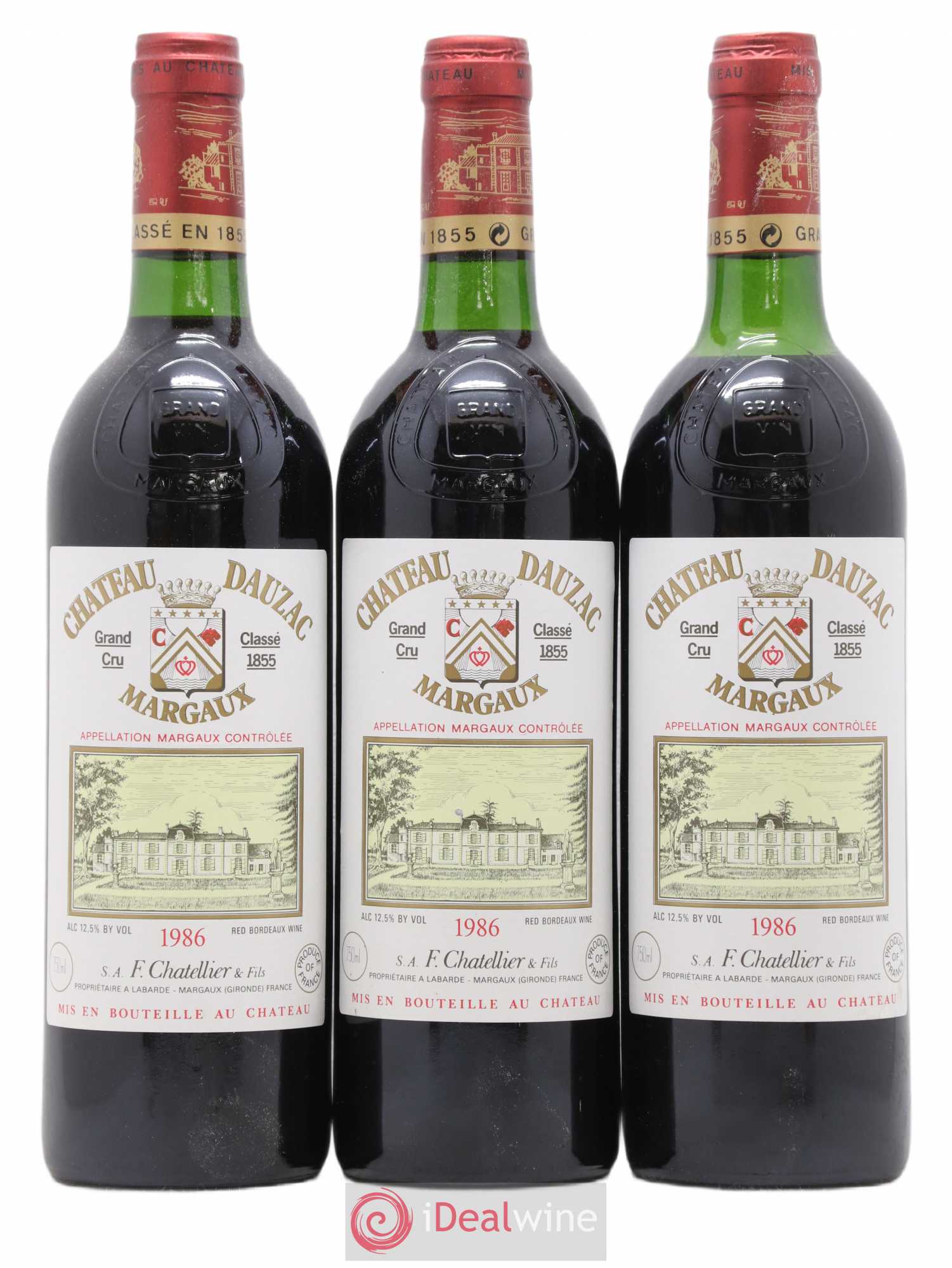 Château Dauzac 5ème Grand Cru Classé 1986 - Lot de 12 bouteilles - 1