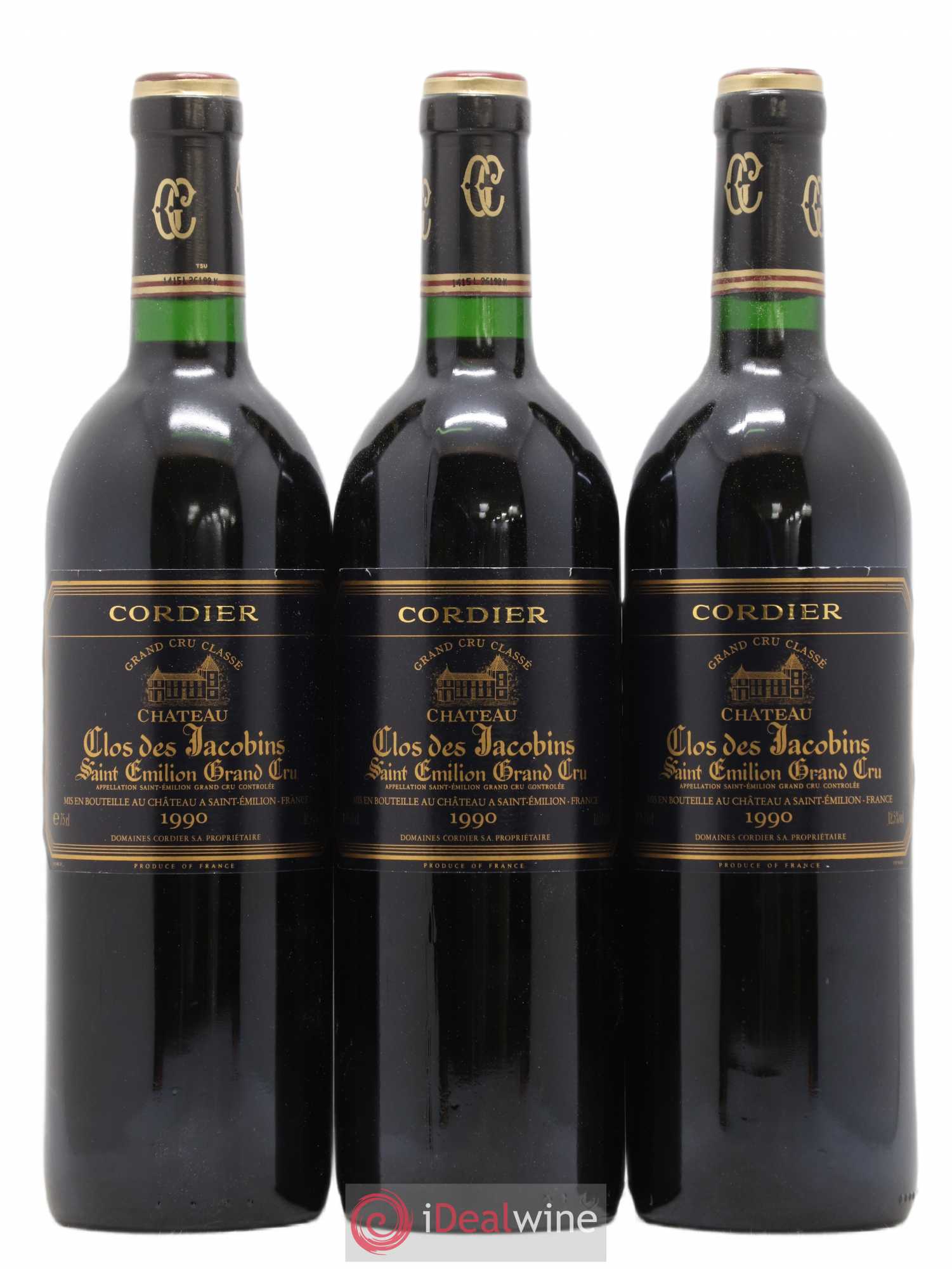 Château Clos des Jacobins Grand Cru Classé 1990 - Lot de 6 bouteilles - 2