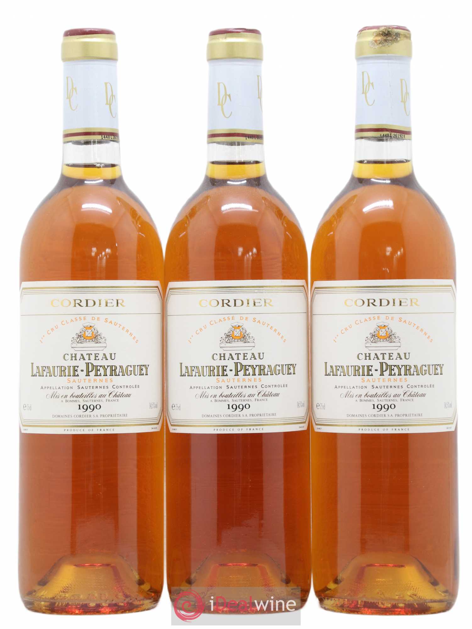 Château Lafaurie-Peyraguey 1er Grand Cru Classé 1990 - Lotto di 6 bottiglie - 1