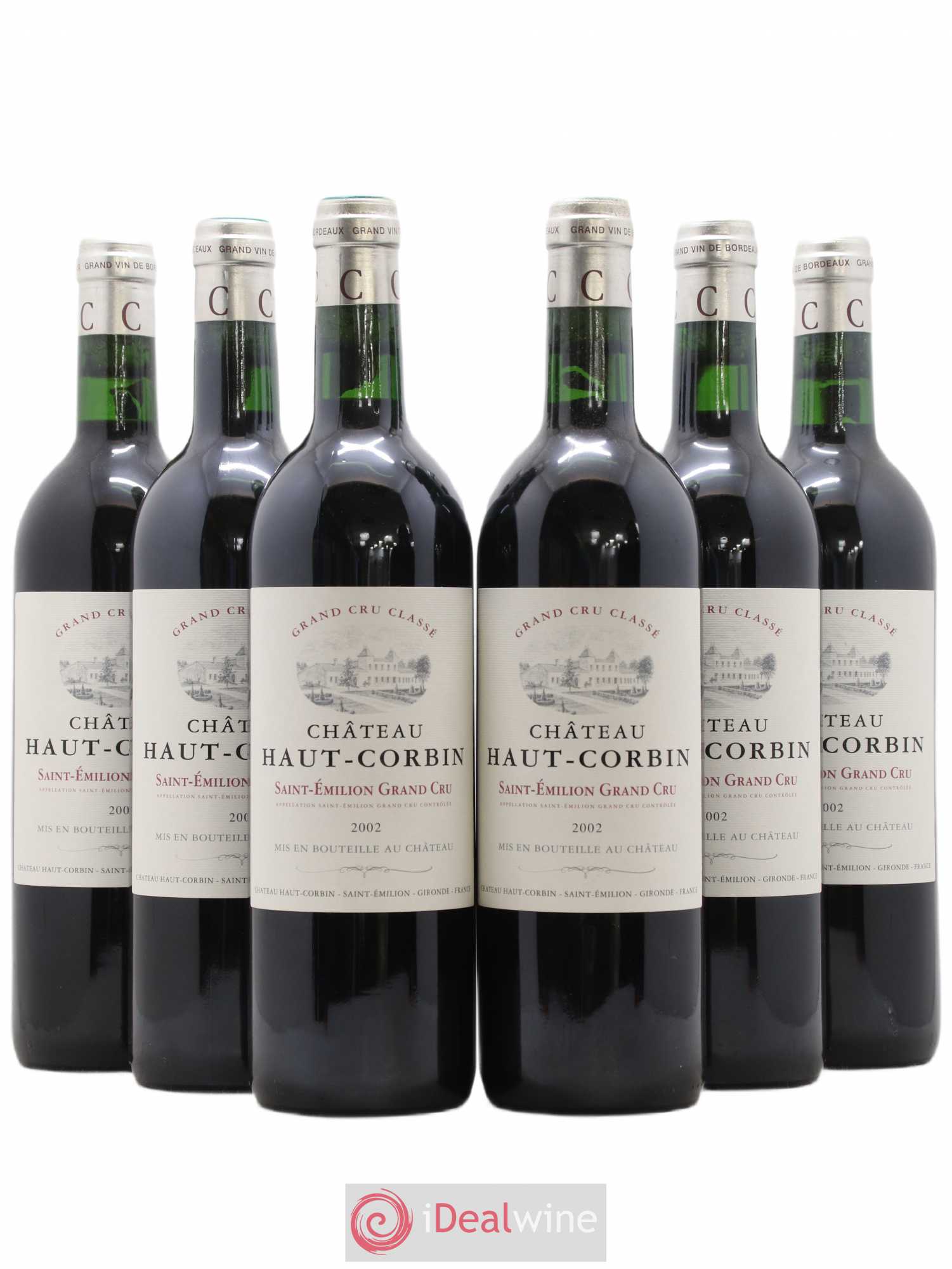 Château Haut Corbin Grand Cru 2002 - Lot de 6 bouteilles - 0