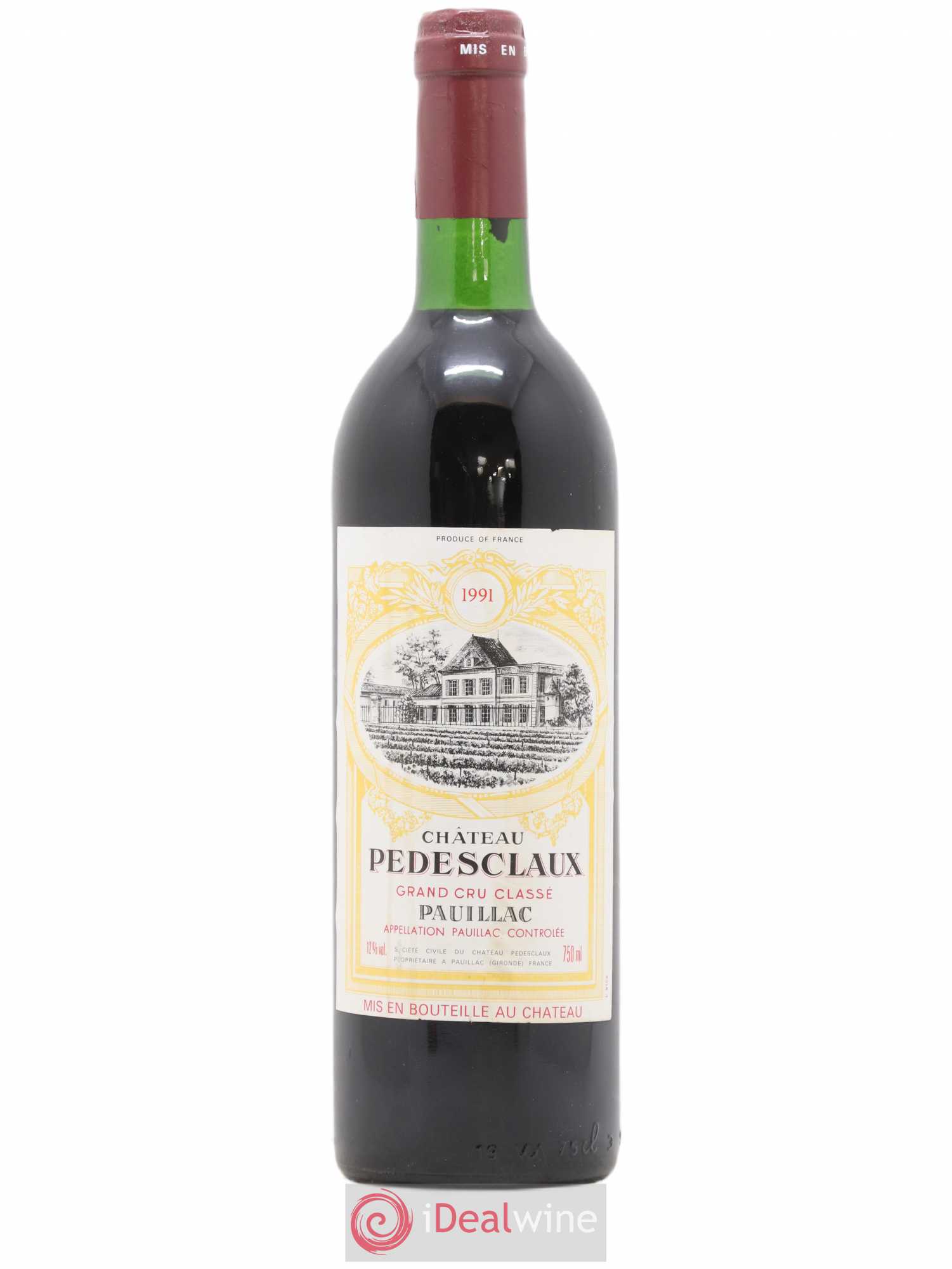 Château Pedesclaux 5ème Grand Cru Classé 1991 - Lot de 1 bouteille - 0