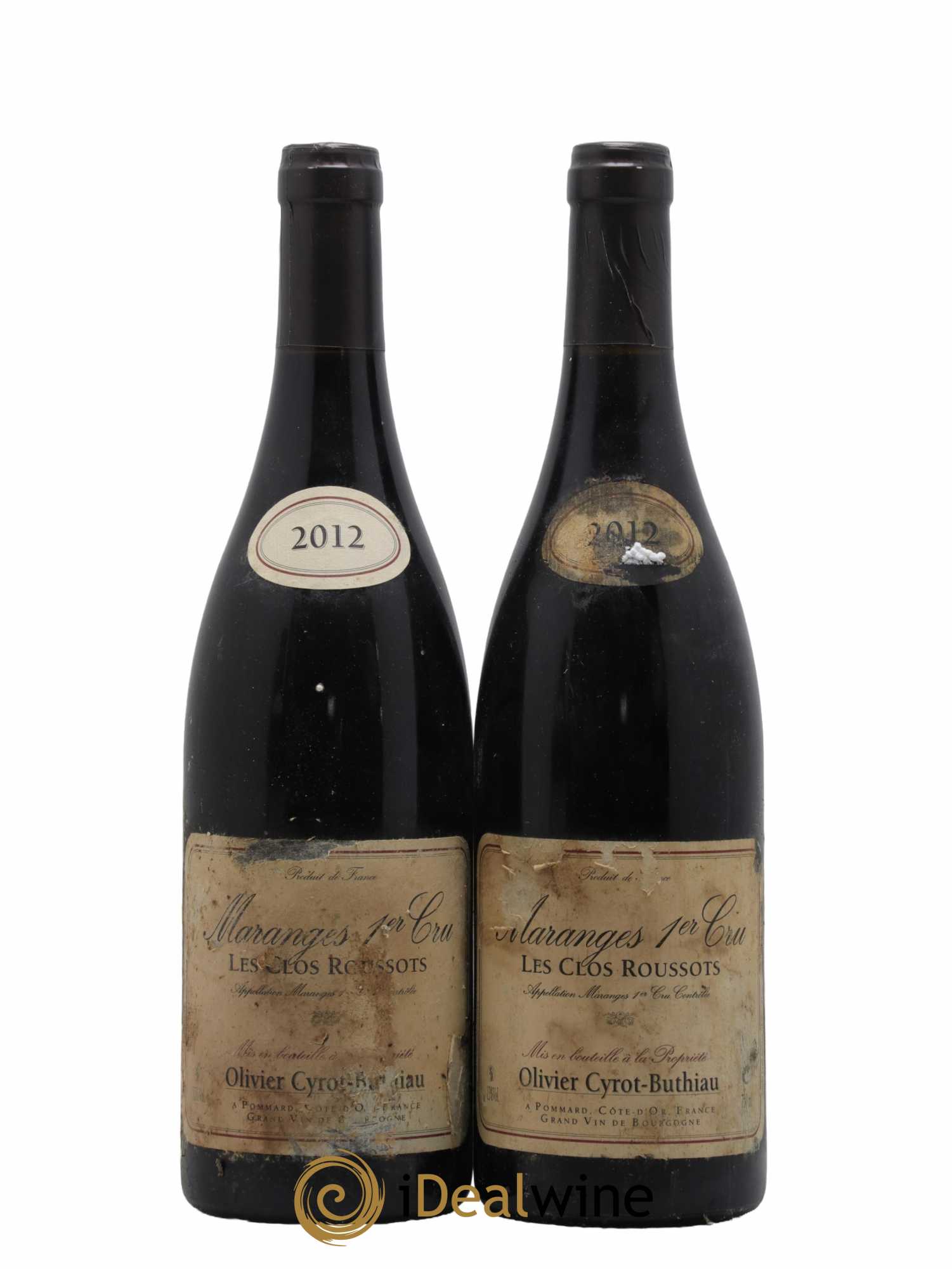 Maranges 1er Cru Les Clos Roussots Cyrot-Buthiau 2012 - Lot de 2 bouteilles - 0