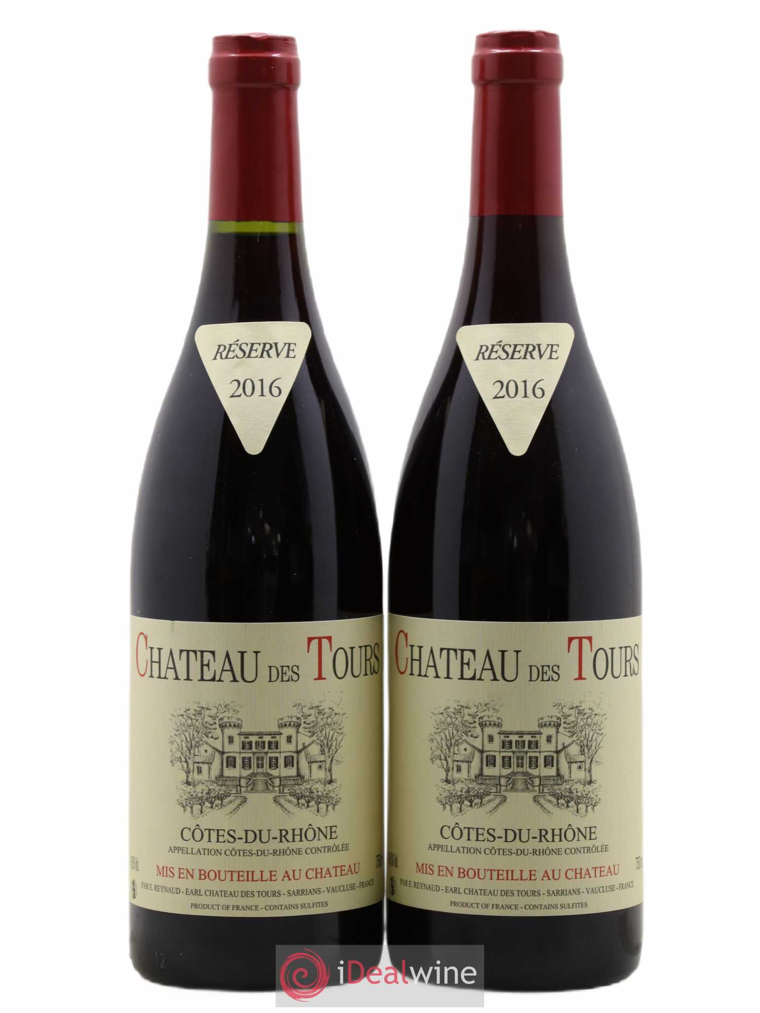 Côtes-du-Rhône Château des Tours Emmanuel Reynaud 2016 - Lot de 2 bouteilles - 0