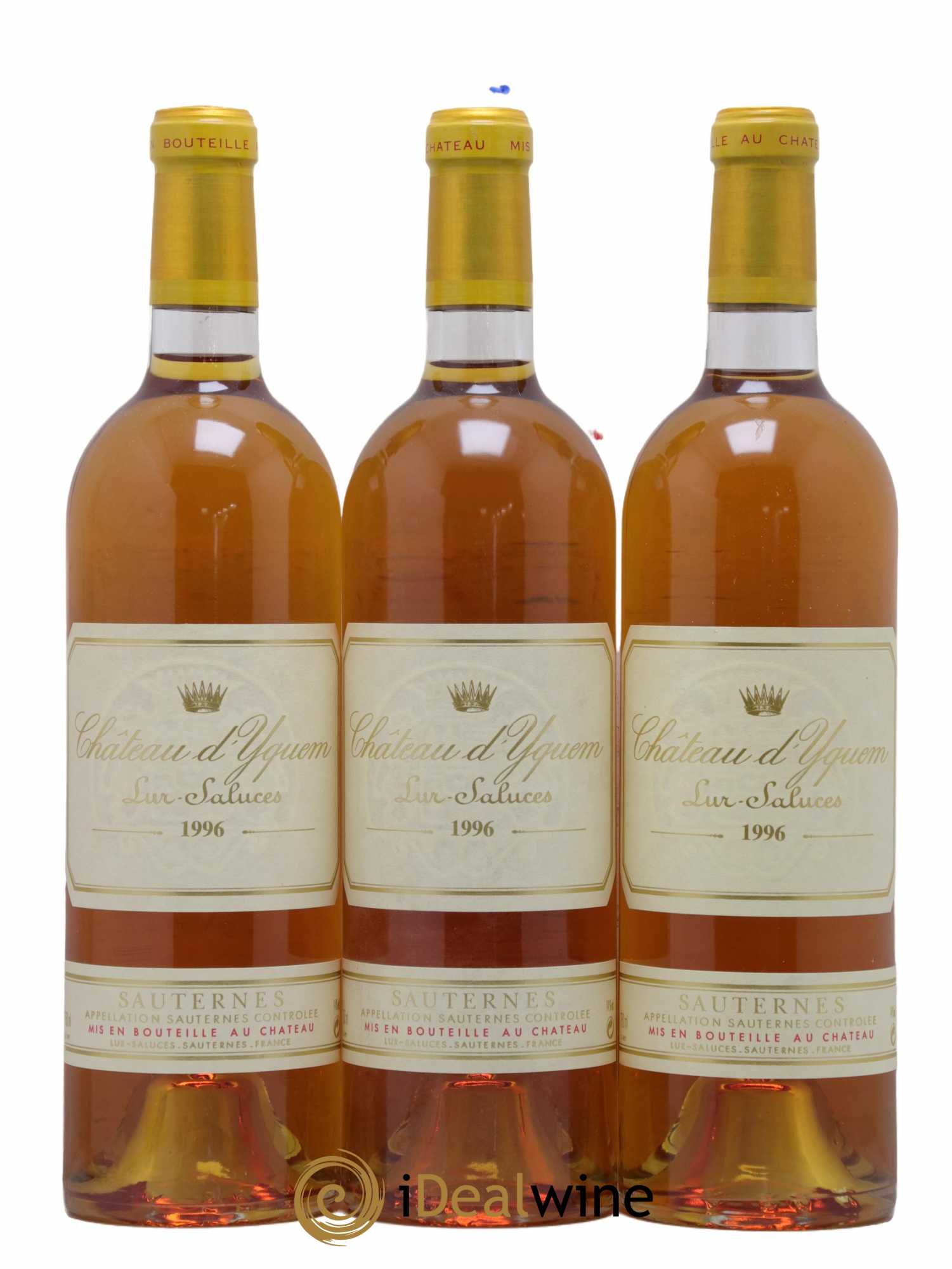 Château d' Yquem 1er Cru Classé Supérieur 1996 - Lotto di 3 bottiglie - 0