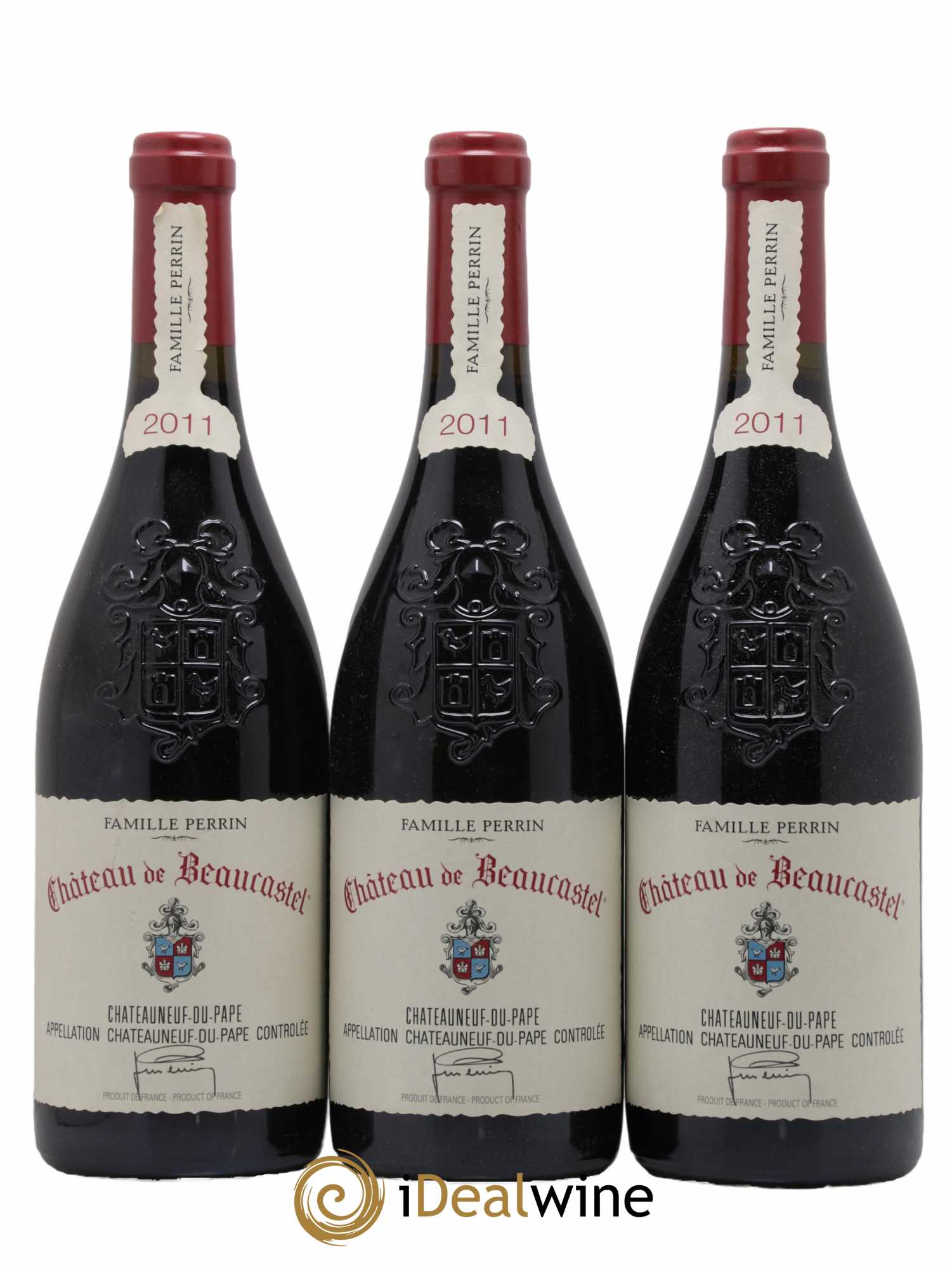 Châteauneuf-du-Pape Château de Beaucastel Famille Perrin 2011 - Lot de 3 bouteilles - 0