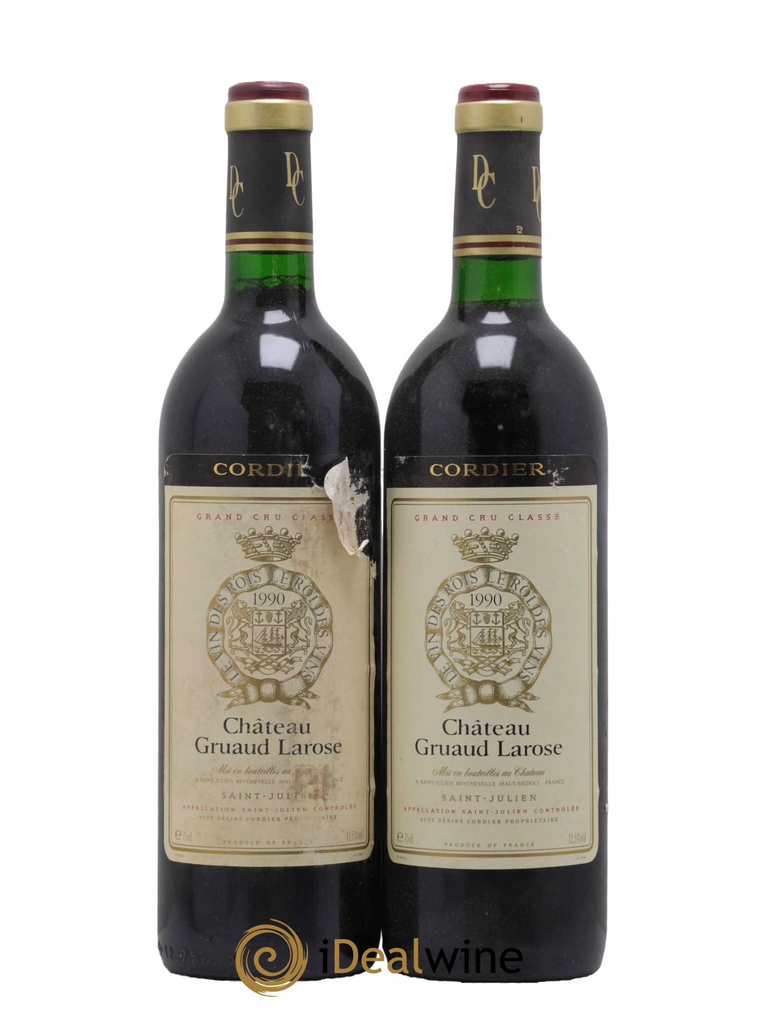 Château Gruaud Larose 2ème Grand Cru Classé 1990 - Lot de 2 bouteilles - 0