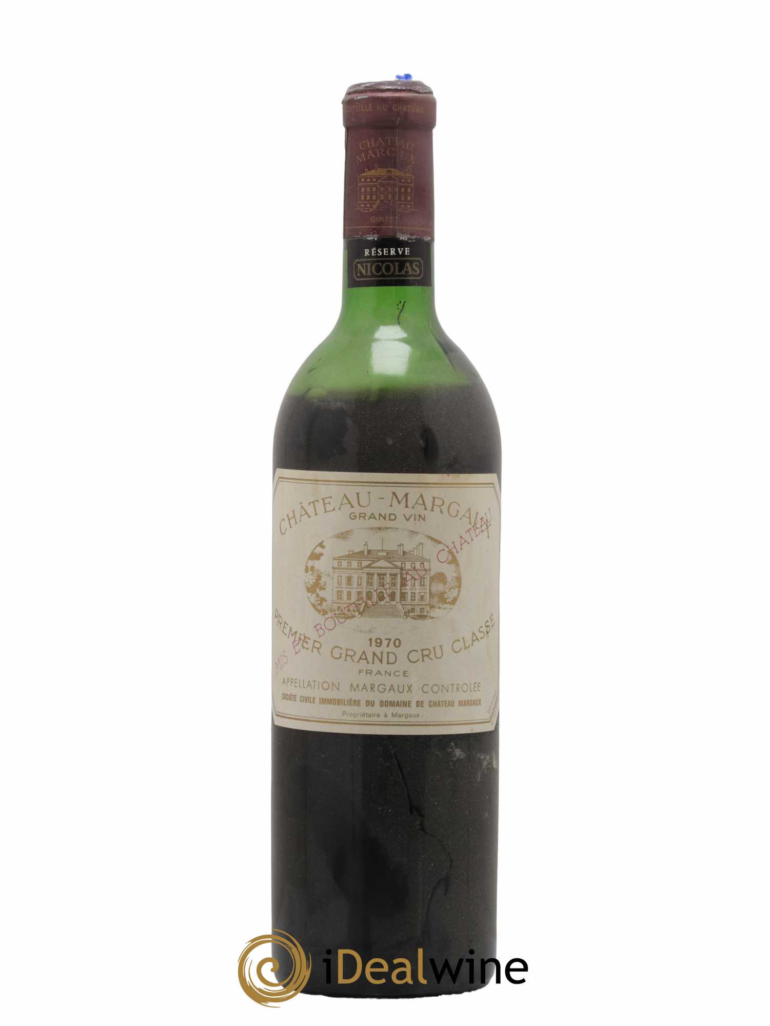 Château Margaux 1er Grand Cru Classé 1970 - Lot de 1 bouteille - 0