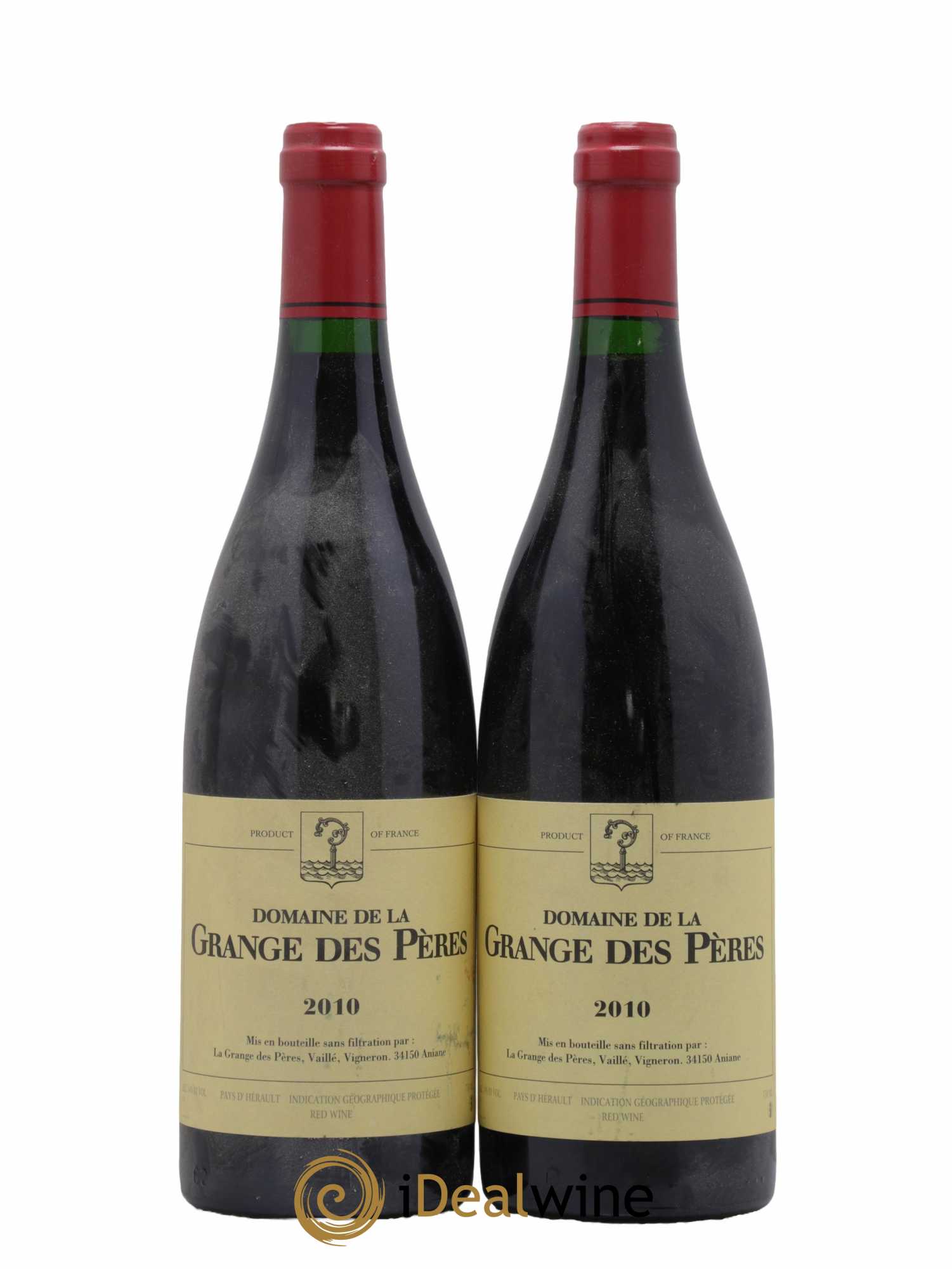 Pays d'Hérault Grange des Pères Laurent Vaillé 2010 - Lot de 2 bouteilles - 0