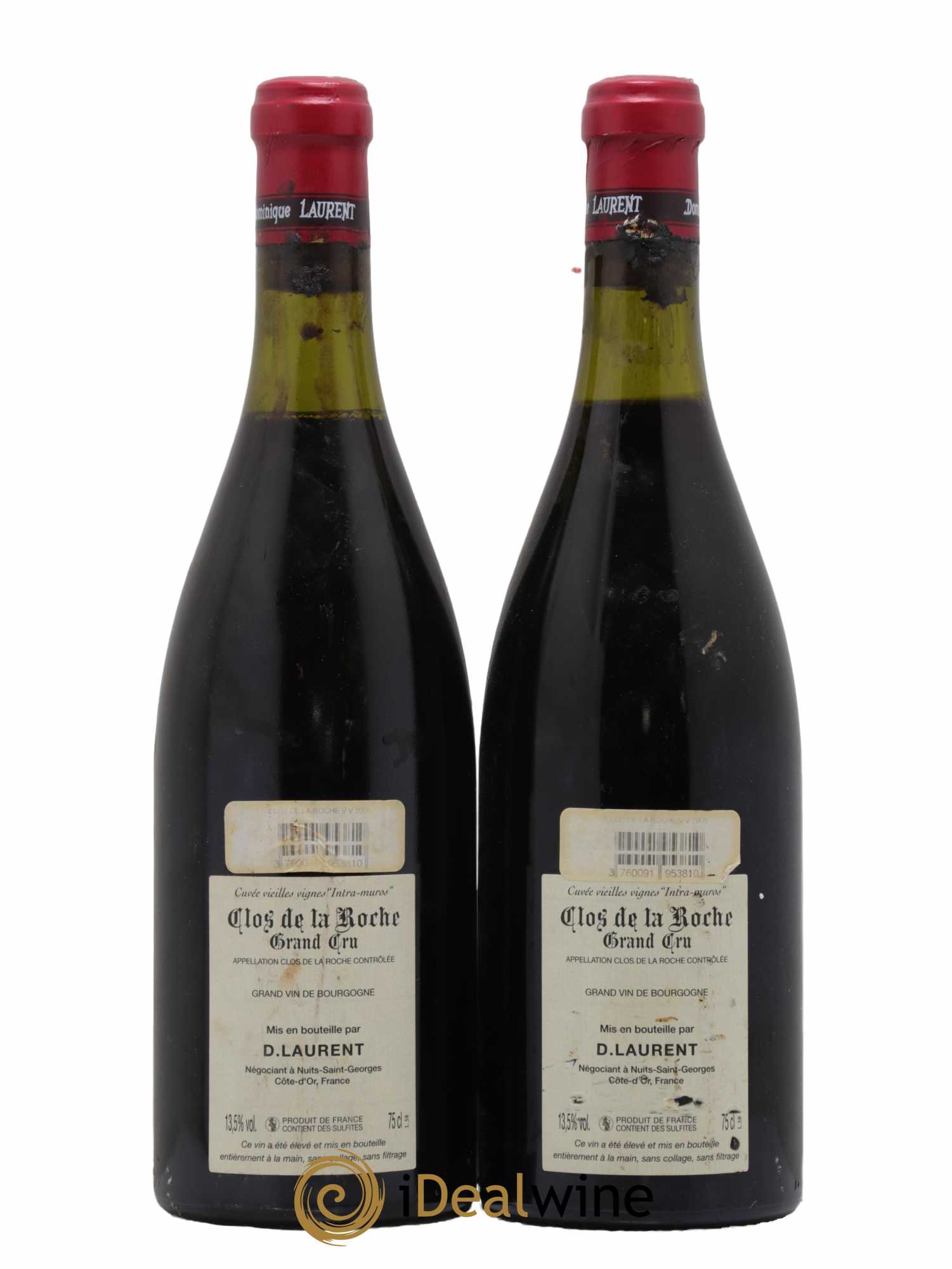 Clos de la Roche Grand Cru Vieilles vignes Intra-muros Dominique Laurent 2006 - Lot de 2 bouteilles - 1