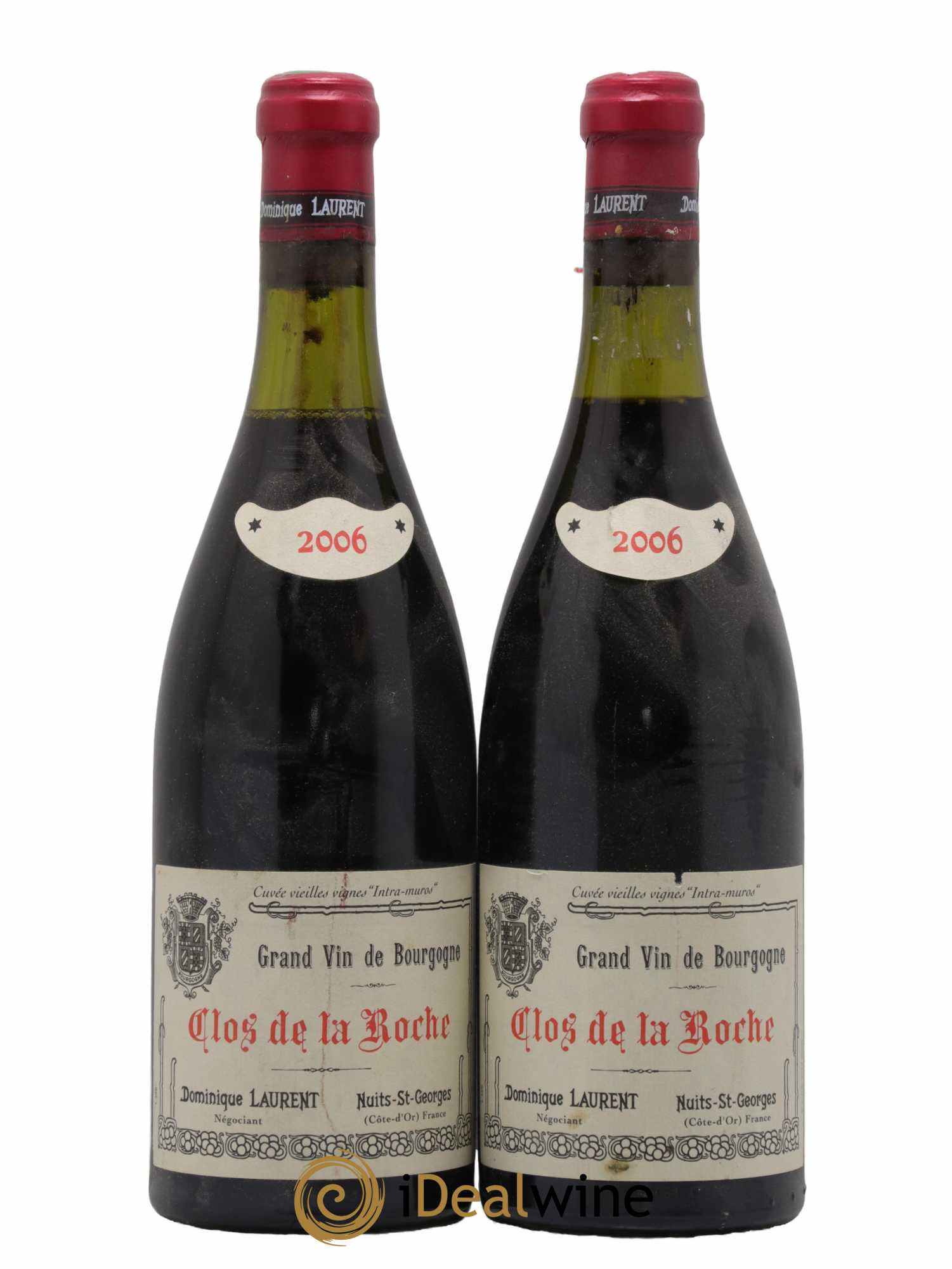 Clos de la Roche Grand Cru Vieilles vignes Intra-muros Dominique Laurent 2006 - Lot de 2 bouteilles - 0