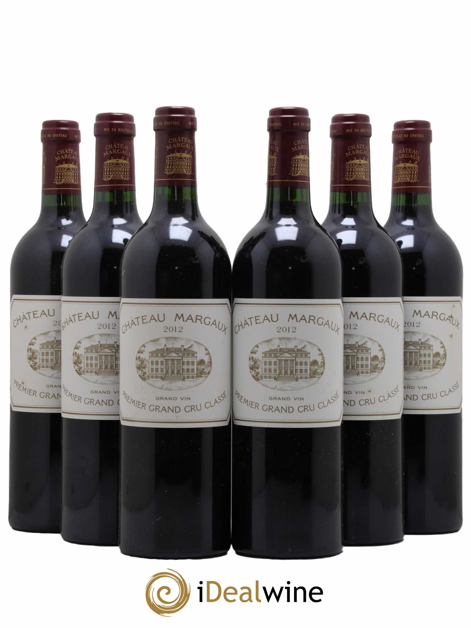 Château Margaux 1er Grand Cru Classé 2012 - Lot de 6 bouteilles - 0