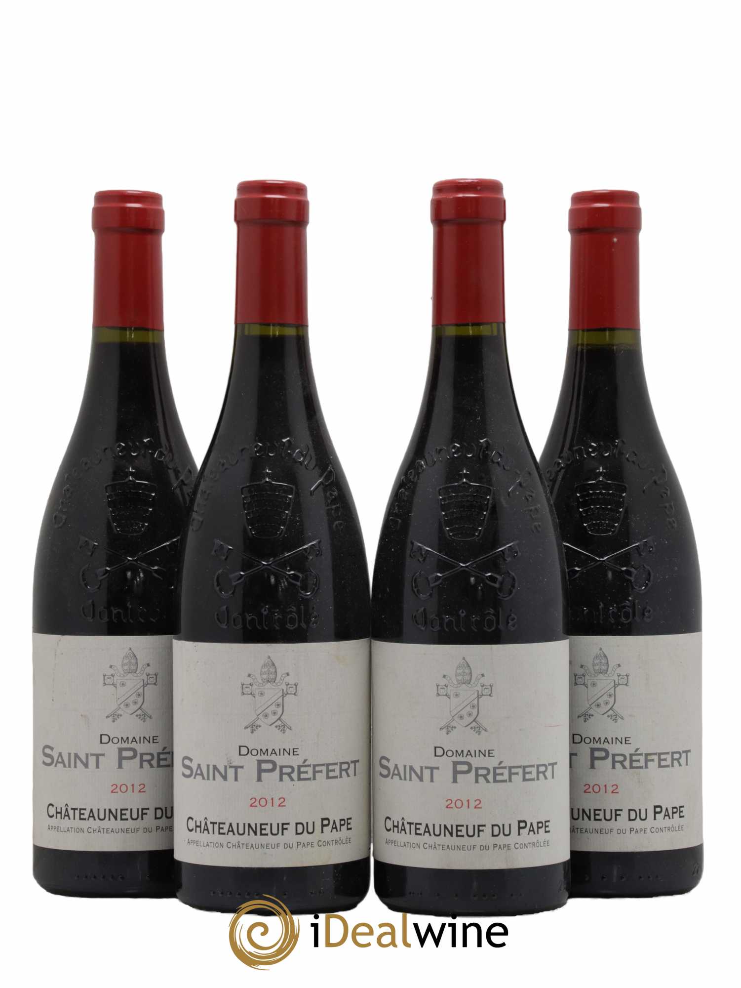 Châteauneuf-du-Pape Domaine Saint-Préfert 2012 - Lot de 4 bouteilles - 0