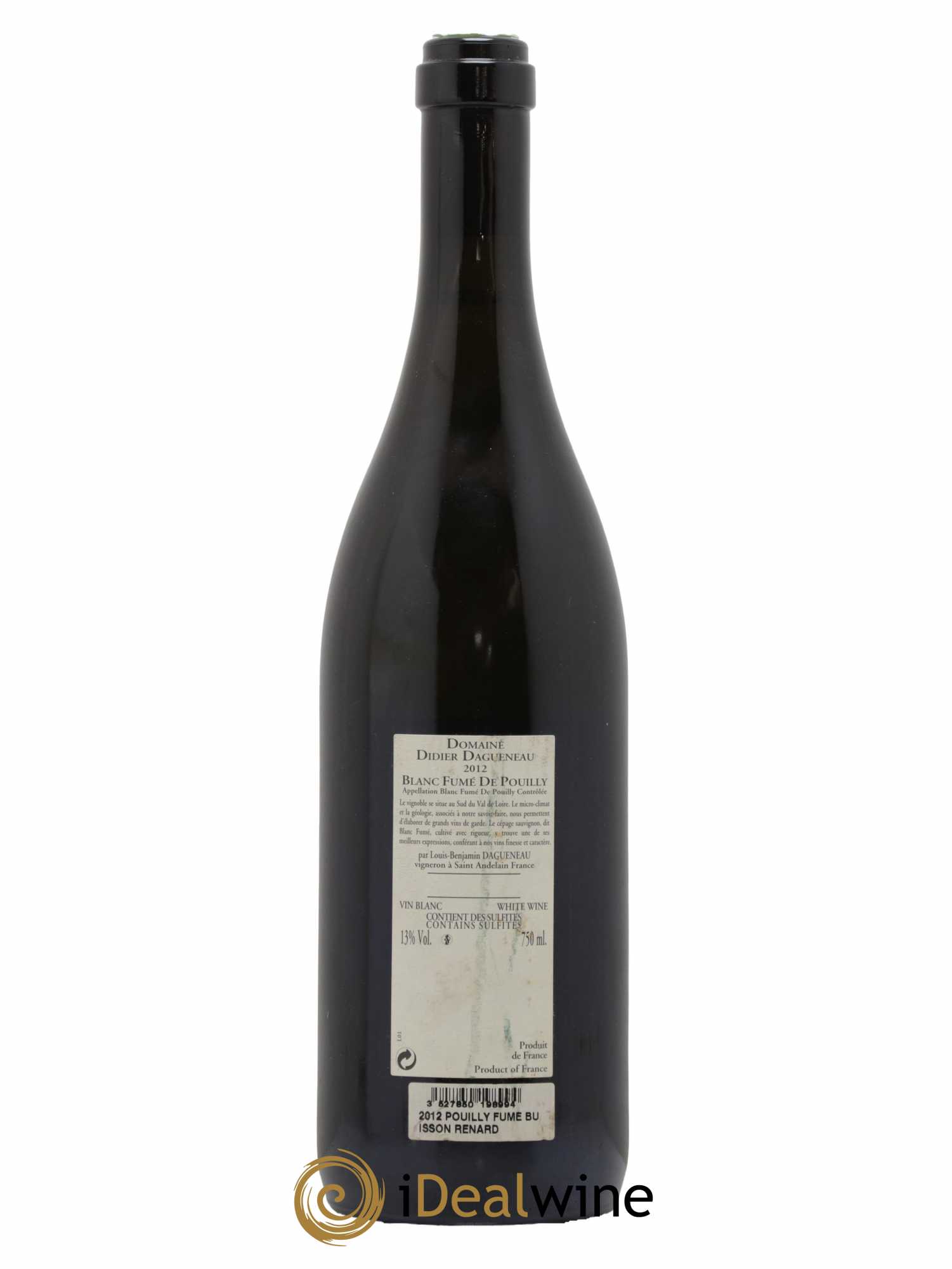 Vin de France (anciennement Pouilly-Fumé) Buisson Renard Dagueneau (Domaine Didier - Louis-Benjamin) 2012 - Lot de 1 bouteille - 1