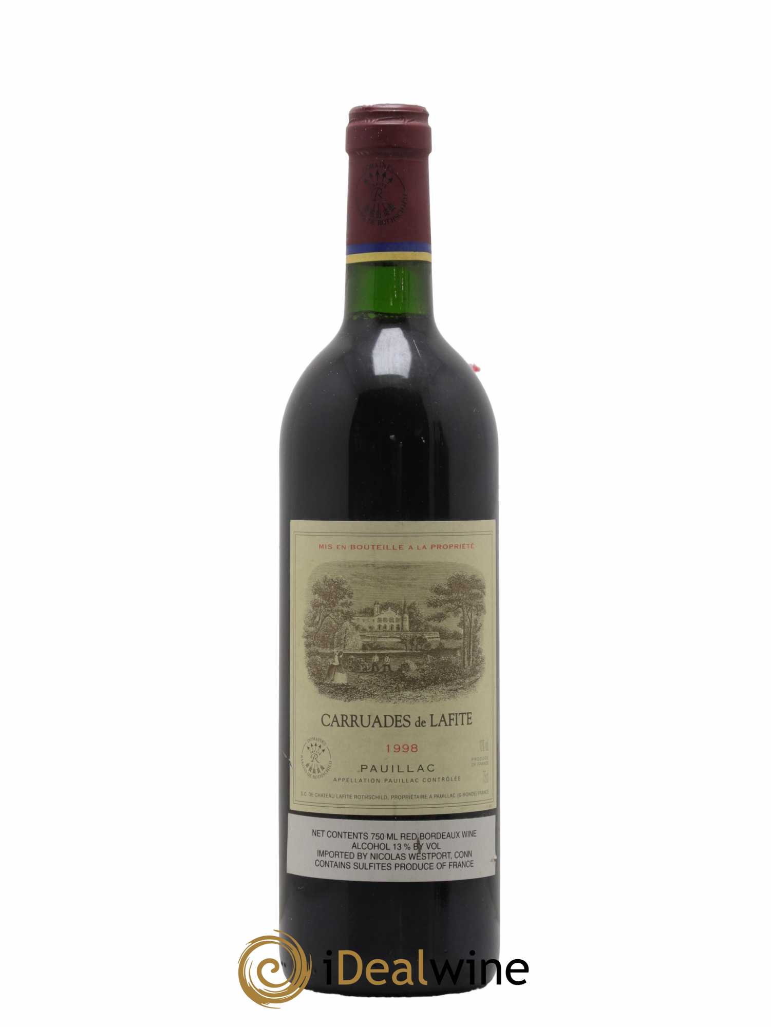 Carruades de Lafite Rothschild Second Vin 1998 - Lot de 1 bouteille - 0