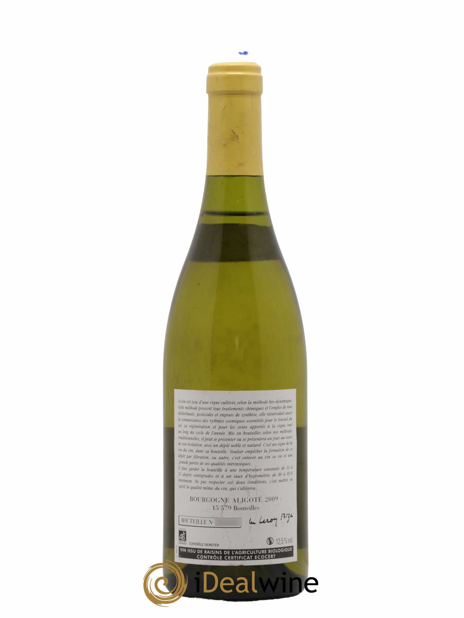 Bourgogne Aligoté Leroy (Domaine) 2009 - Posten von 1 Flasche - 1