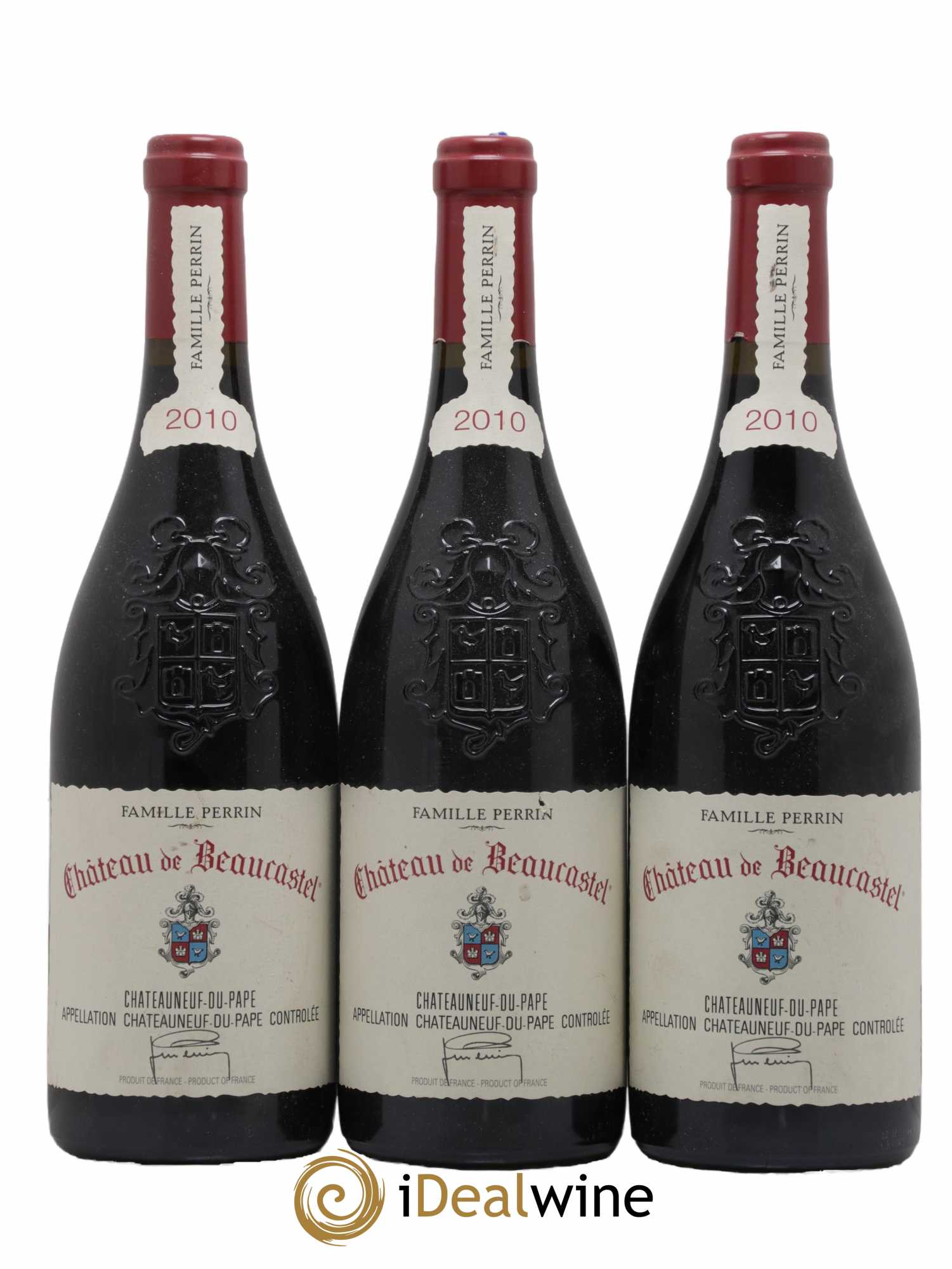 Châteauneuf-du-Pape Château de Beaucastel Famille Perrin 2010 - Lot de 3 bouteilles - 0