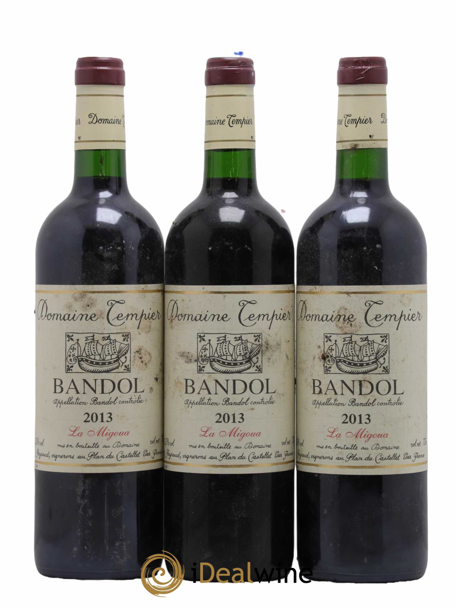 Bandol Domaine Tempier Cuvée La Migoua Famille Peyraud 2013 - Lot de 3 bouteilles - 0