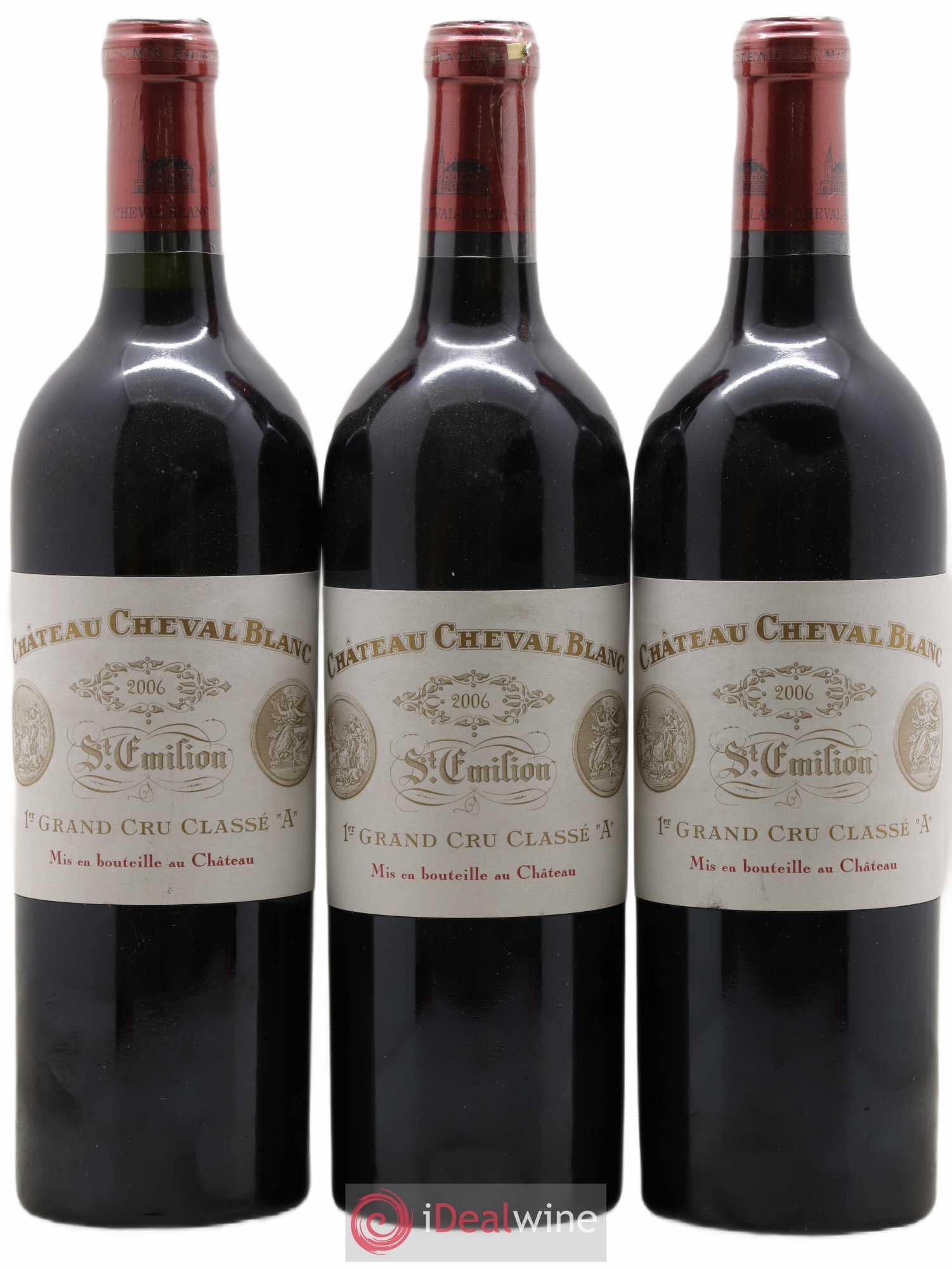 Château Cheval Blanc 1er Grand Cru Classé A 2006 - Lot de 3 bouteilles - 0