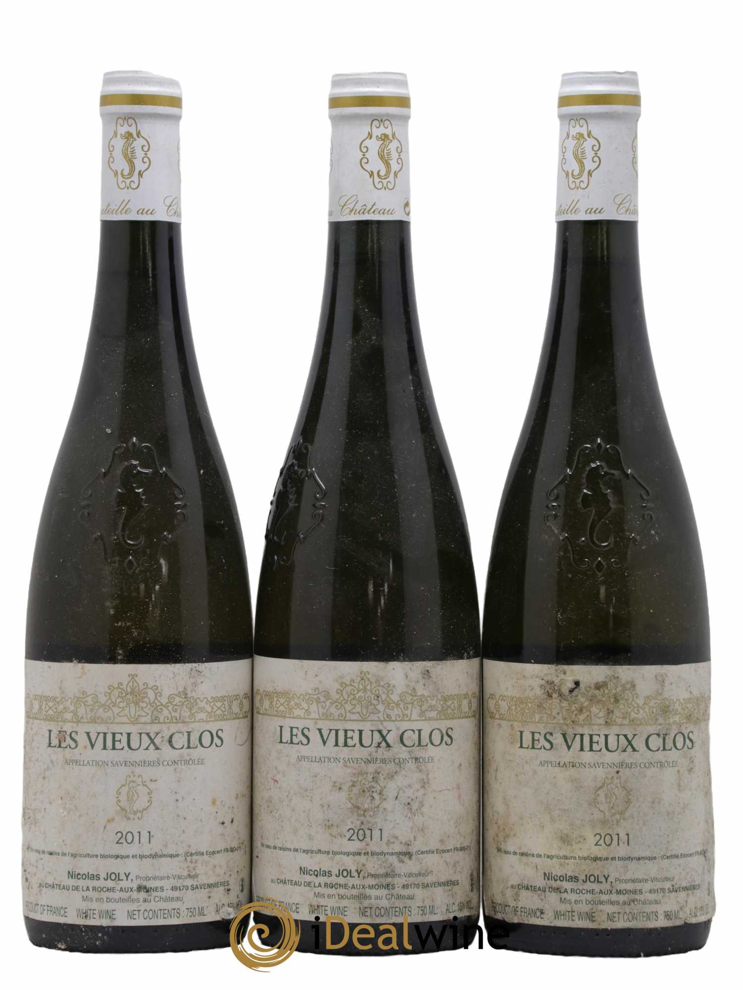 Savennières Les Vieux Clos Vignobles de la Coulée de Serrant - Nicolas Joly 2011 - Lot de 3 bouteilles - 0