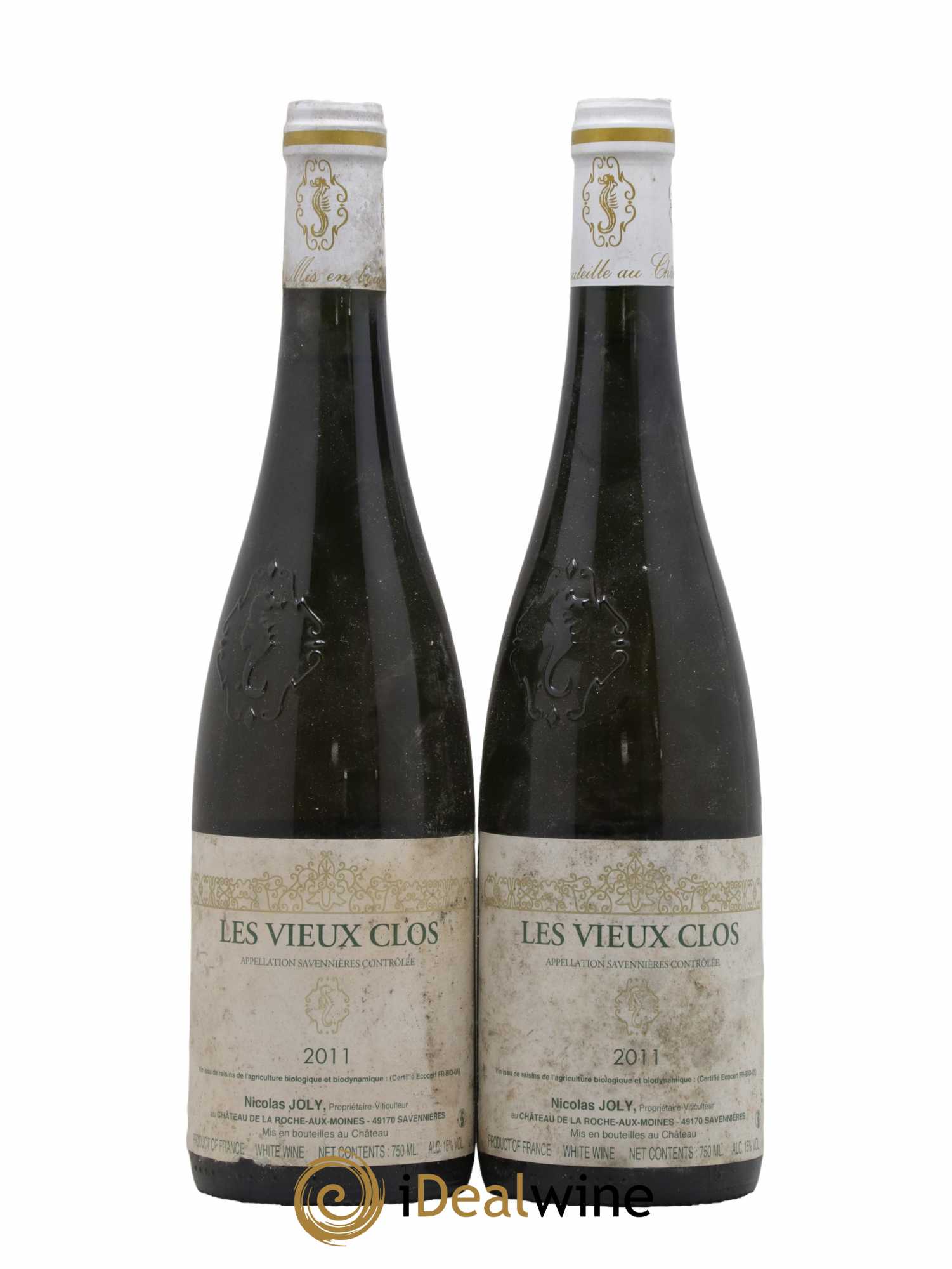 Savennières Les Vieux Clos Vignobles de la Coulée de Serrant - Nicolas Joly 2011 - Lot de 2 bouteilles - 0