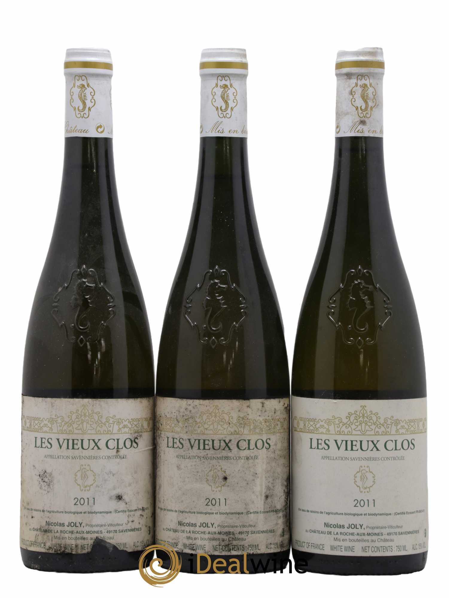 Savennières Les Vieux Clos Vignobles de la Coulée de Serrant - Nicolas Joly 2011 - Lot de 3 bouteilles - 0