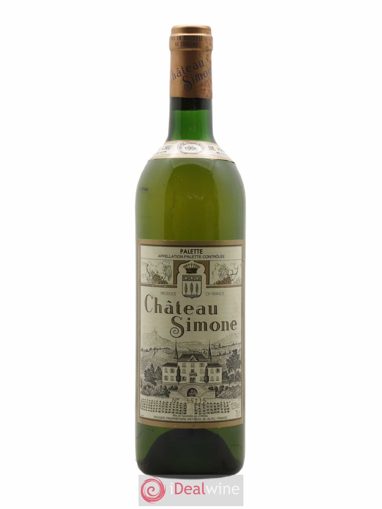 Palette Château Simone Famille Rougier 1996 - Posten von 1 Flasche - 0