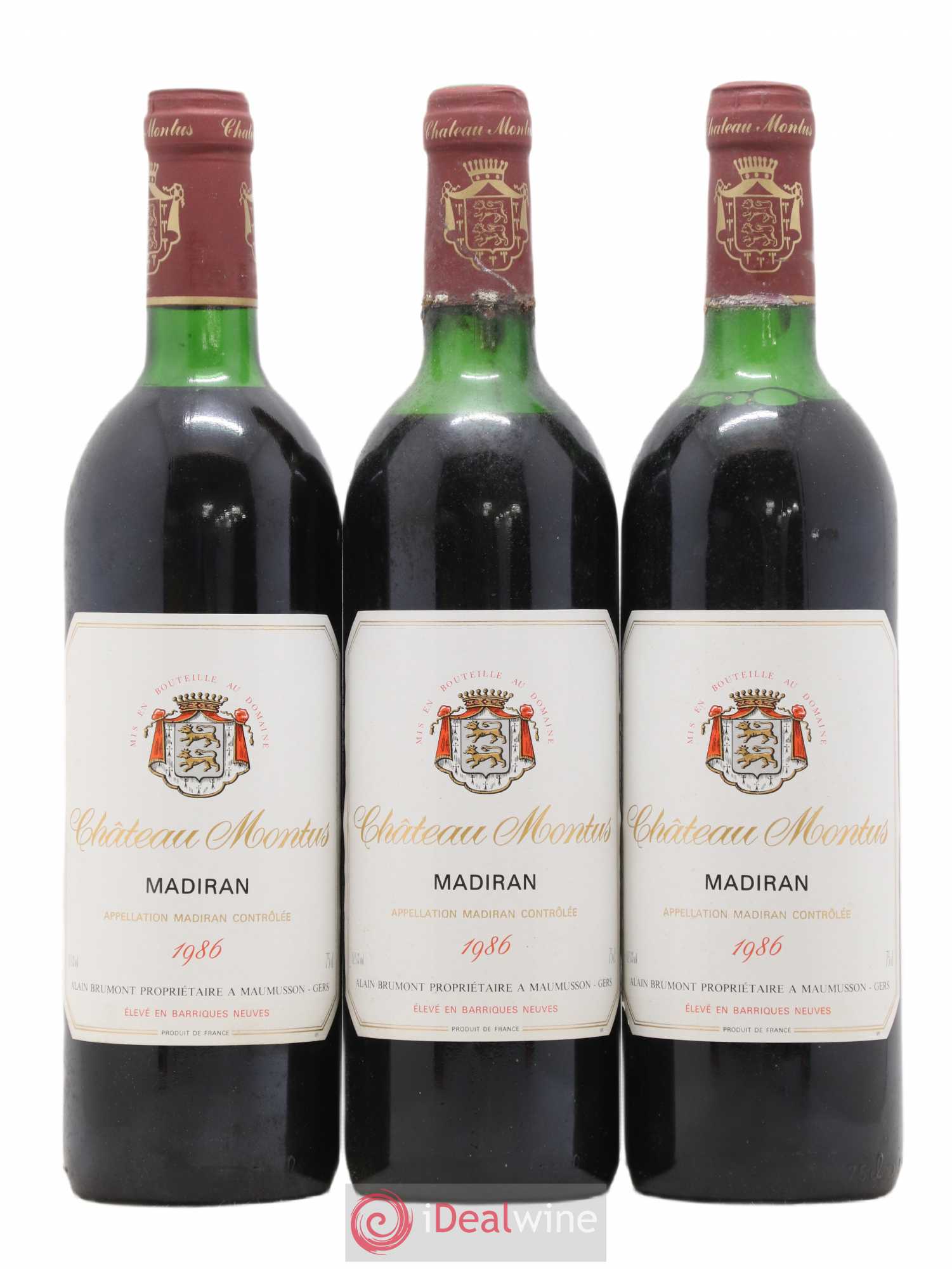Madiran Château Montus Alain Brumont 1986 - Lot de 12 bouteilles - 2