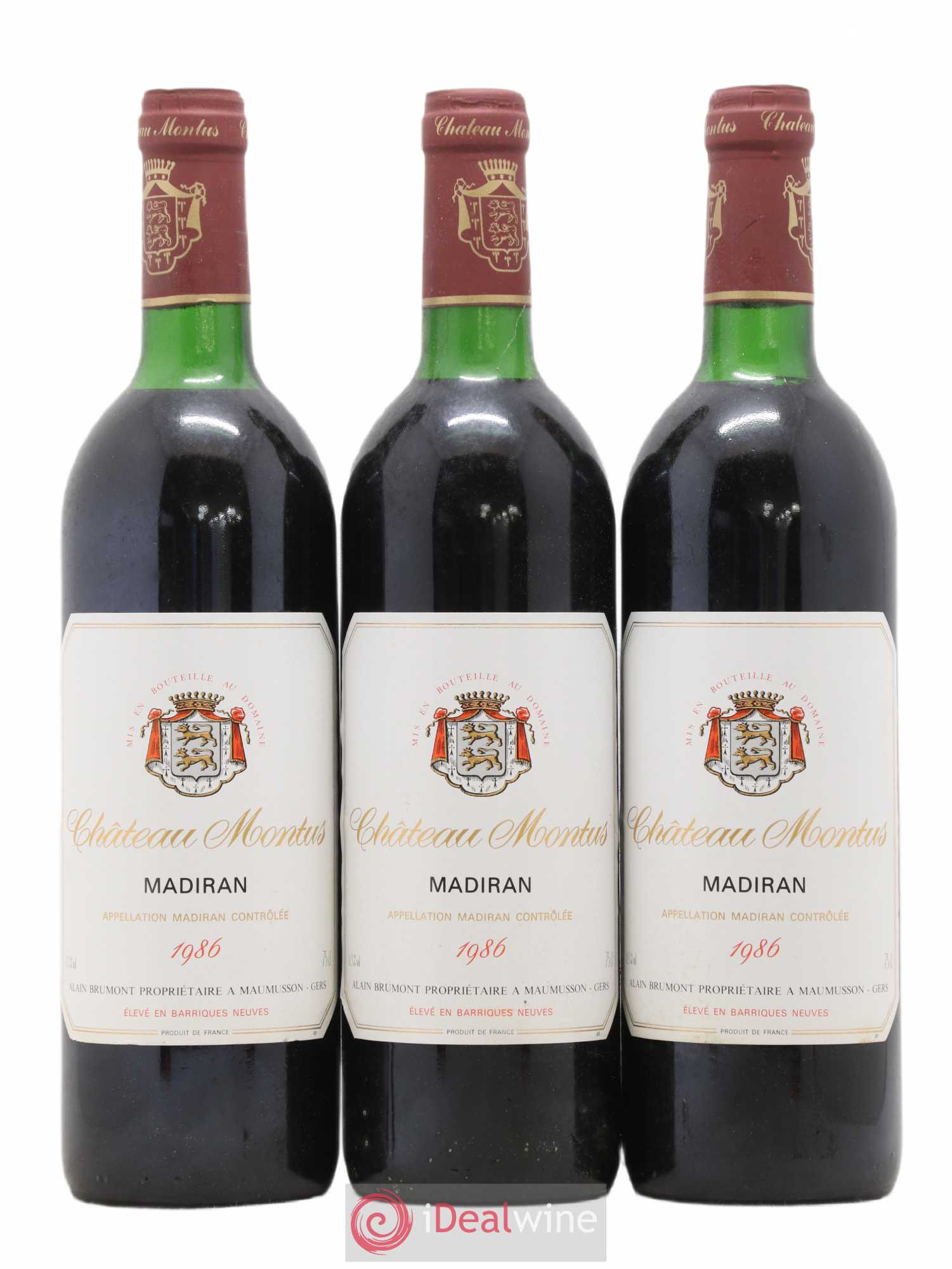 Madiran Château Montus Alain Brumont 1986 - Lot de 12 bouteilles - 3