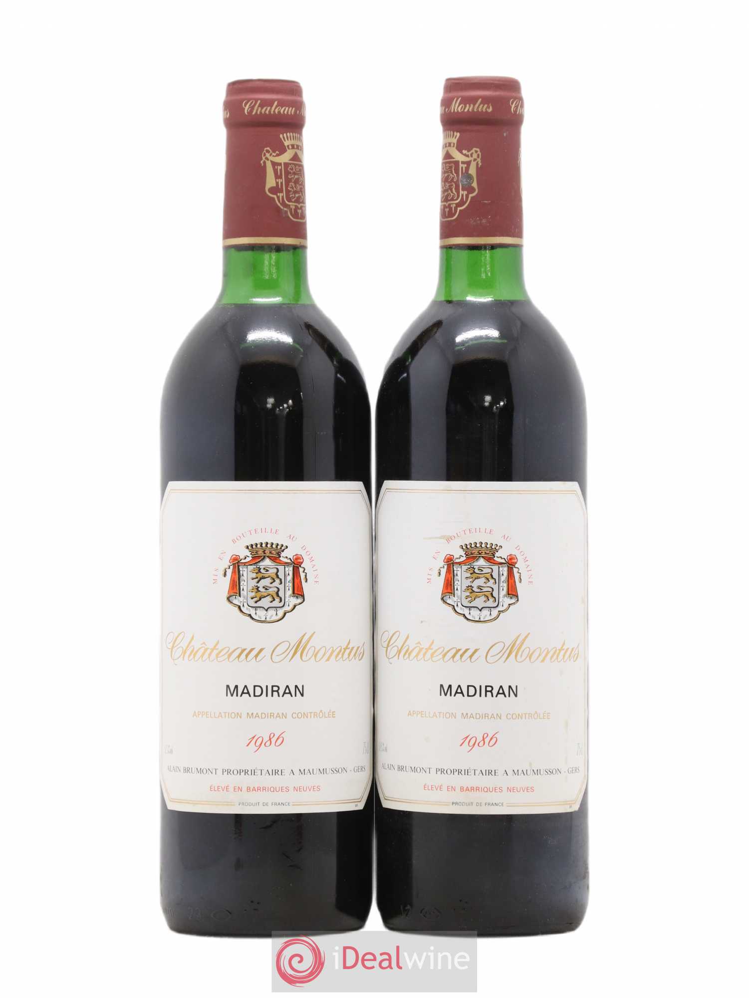Madiran Château Montus Alain Brumont 1986 - Lot de 2 bouteilles - 0