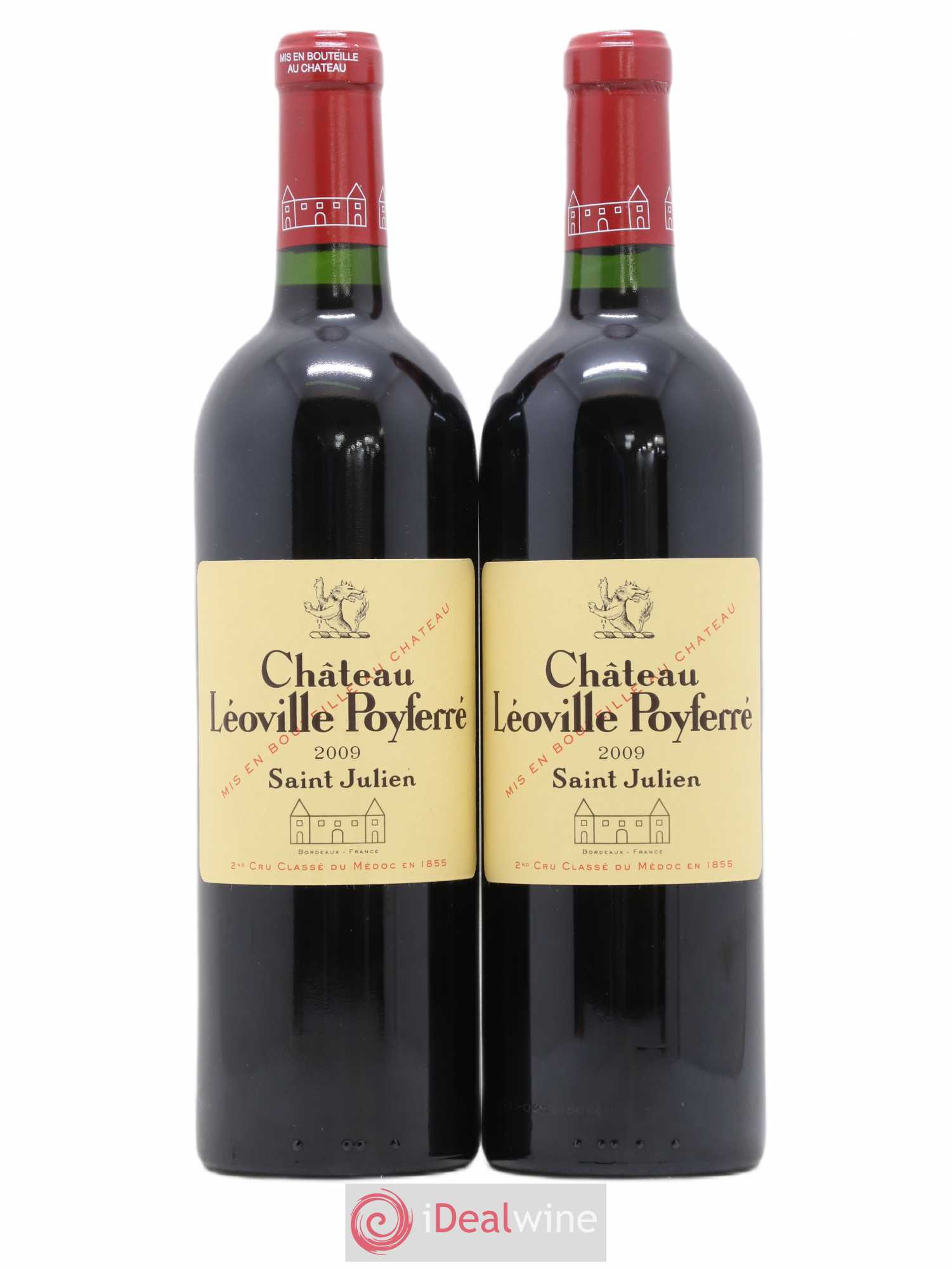Château Léoville Poyferré 2ème Grand Cru Classé 2009 - Lot de 2 bouteilles - 0