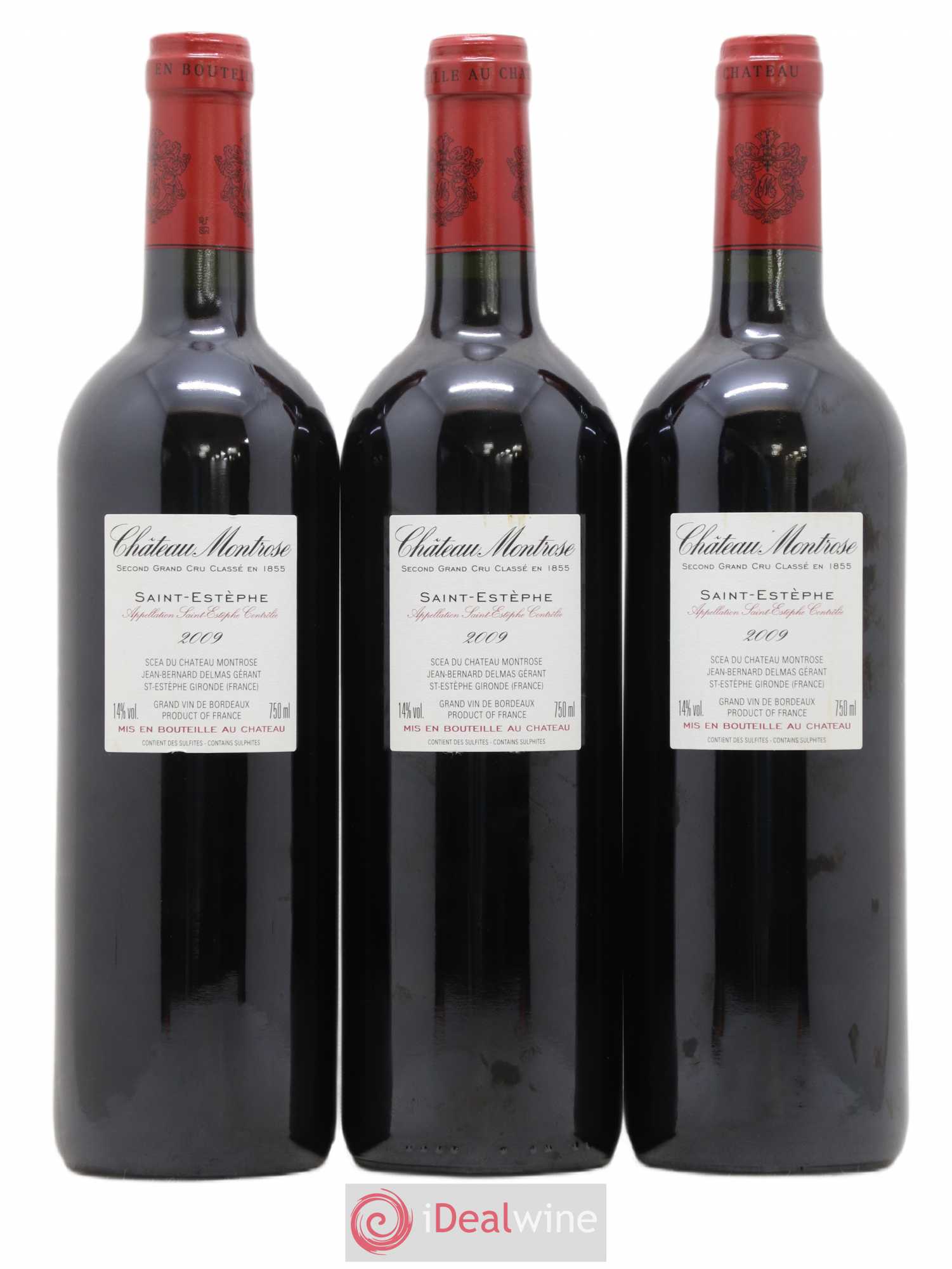 Château Montrose 2ème Grand Cru Classé 2009 - Lot de 3 bouteilles - 1