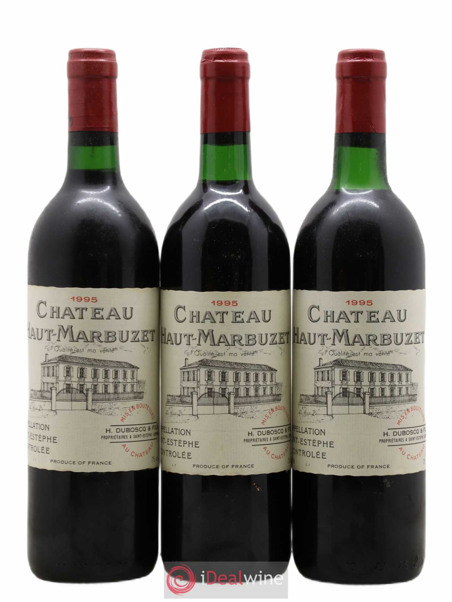 Château Haut Marbuzet 1995 - Lot de 6 bouteilles - 1