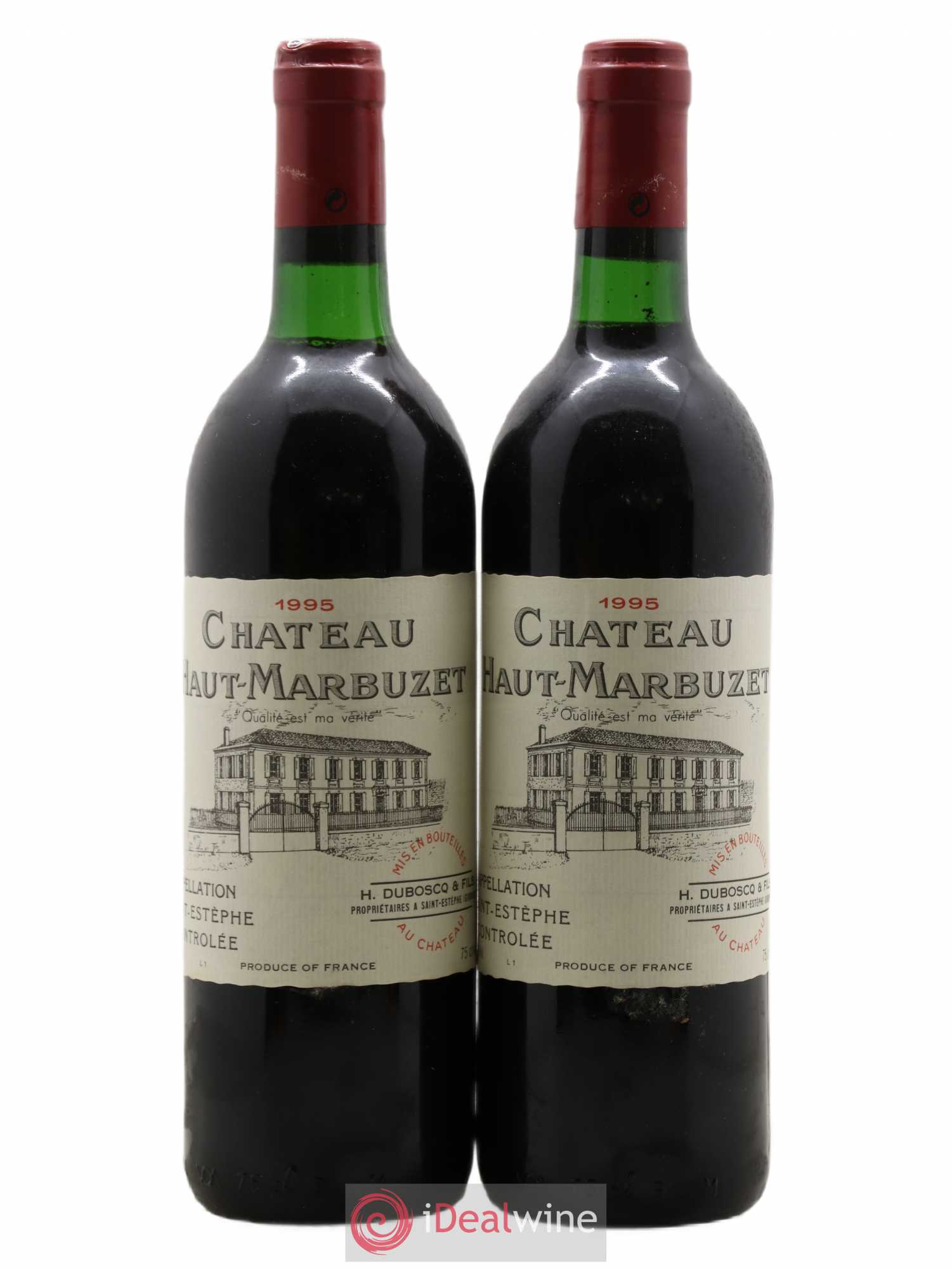 Château Haut Marbuzet 1995 - Lot de 2 bouteilles - 0