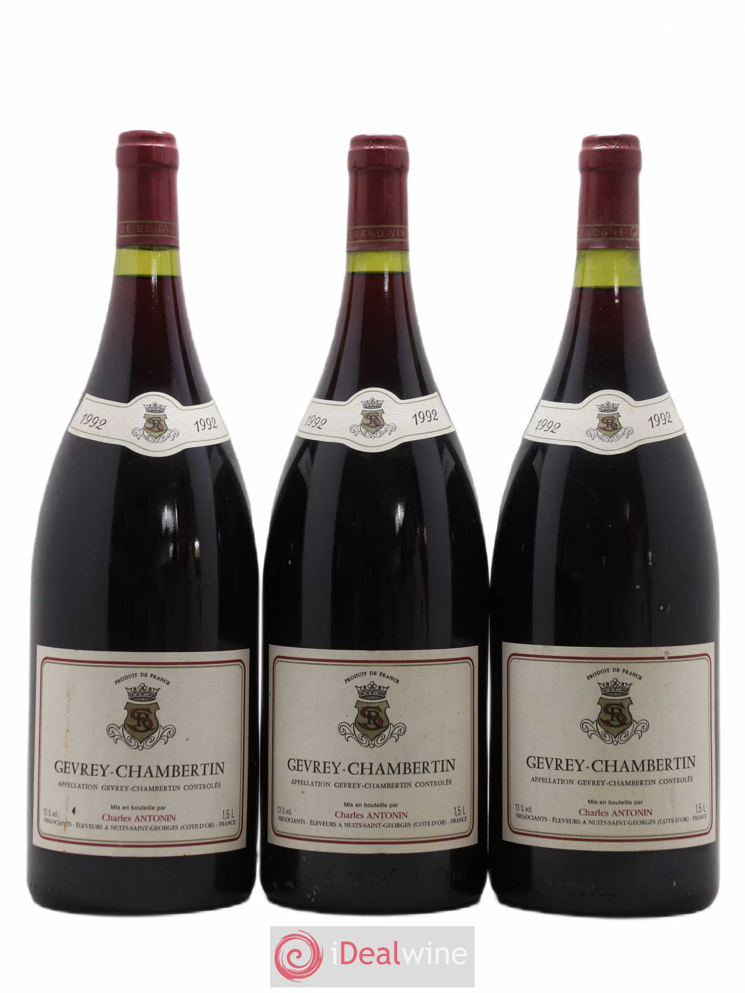 Gevrey-Chambertin Charles Antonin 1992 - Lot de 3 magnums - 0
