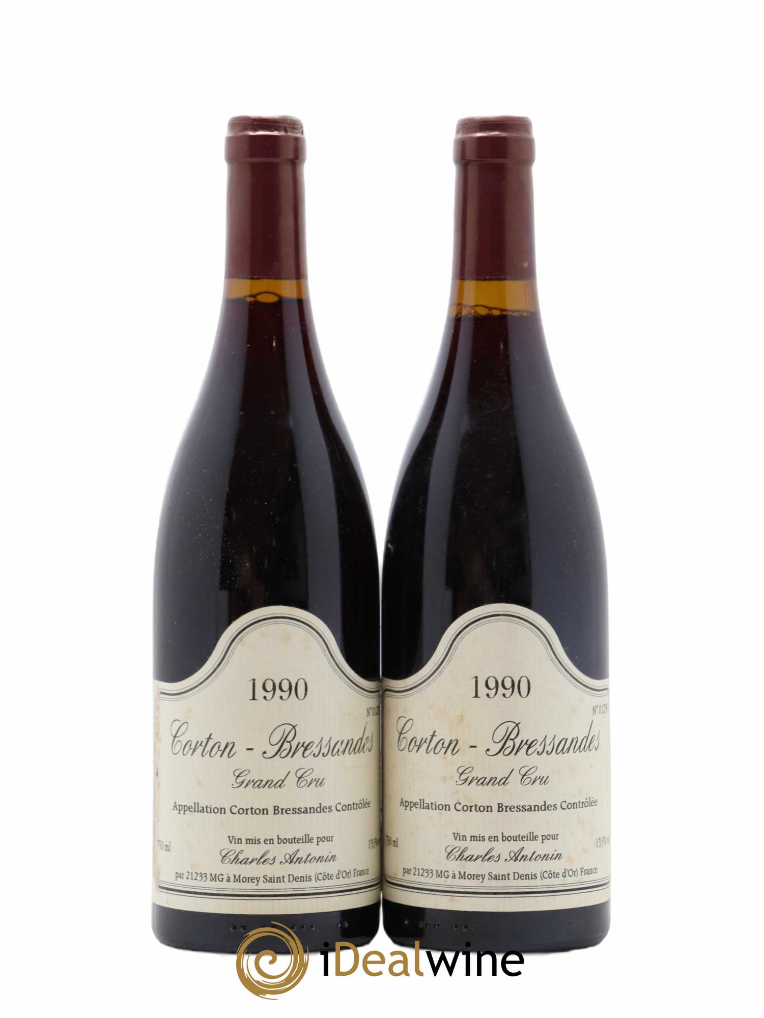 Corton Grand Cru Bressandes Charles Antonin 1990 - Posten von 2 Flaschen - 0