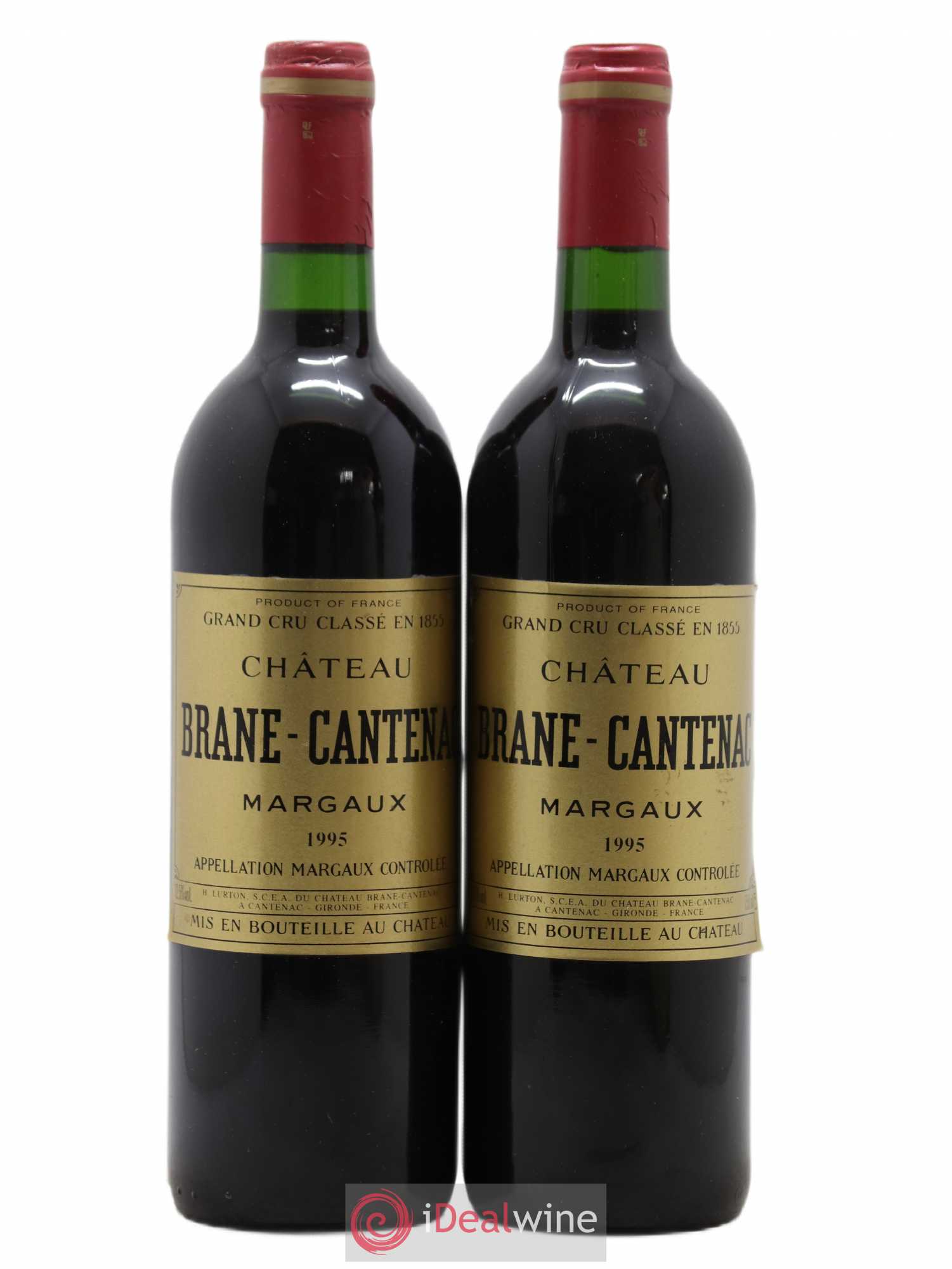Château Brane Cantenac 2ème Grand Cru Classé 1995 - Lot de 2 bouteilles - 0