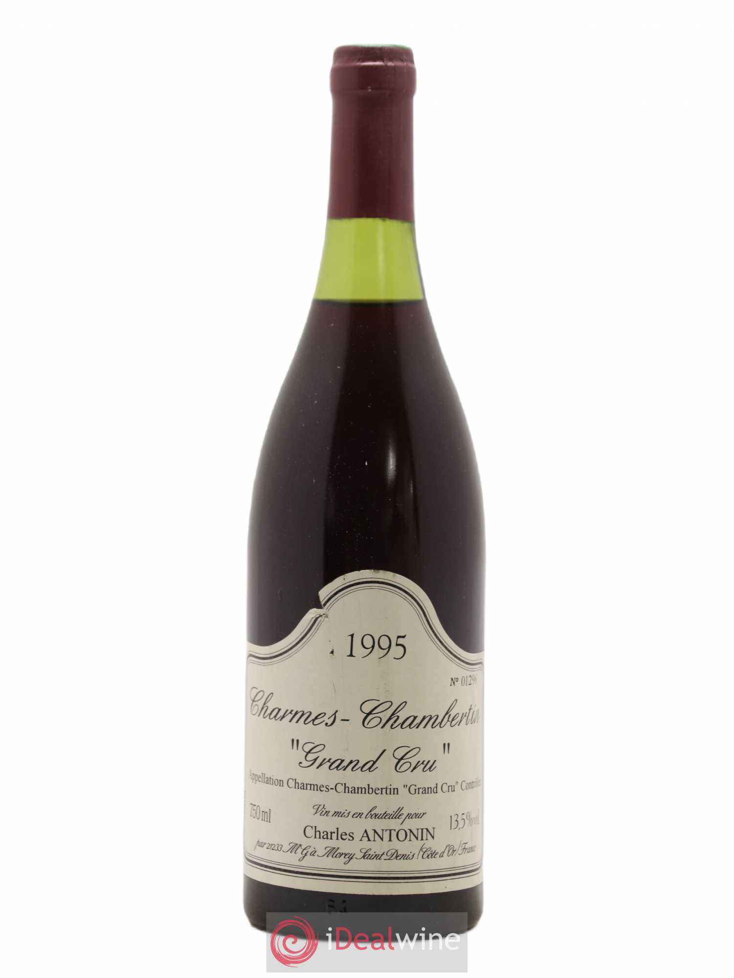 Charmes-Chambertin Grand Cru Charles Antonin 1995 - Lot de 1 bouteille - 0