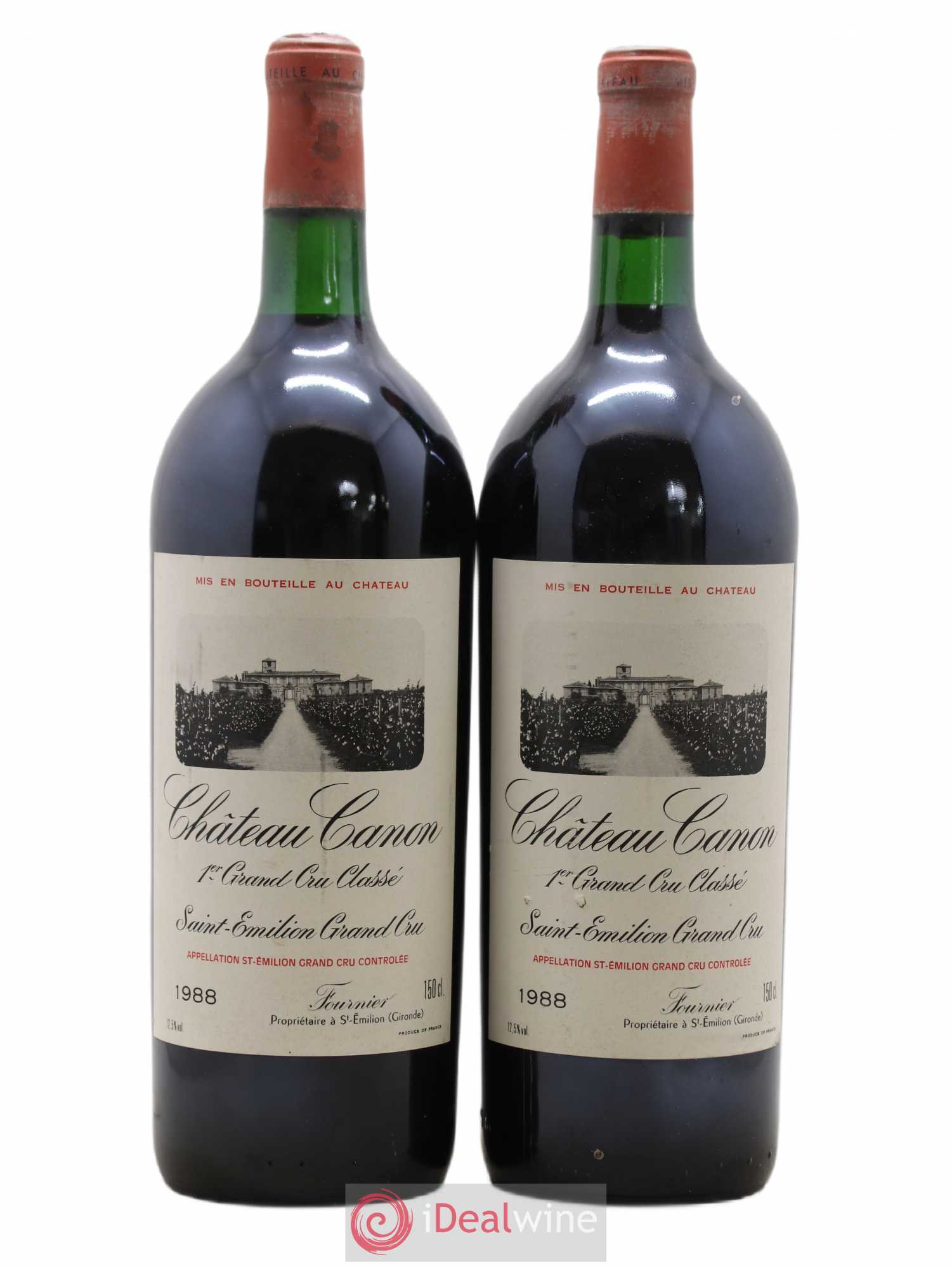 Château Canon 1er Grand Cru Classé B 1988 - Lot de 2 magnums - 0