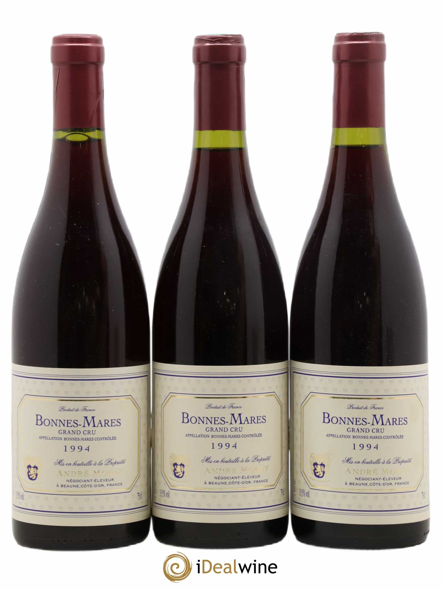 Bonnes-Mares Grand Cru Domaine André Morey 1994 - Posten von 3 Flaschen - 0