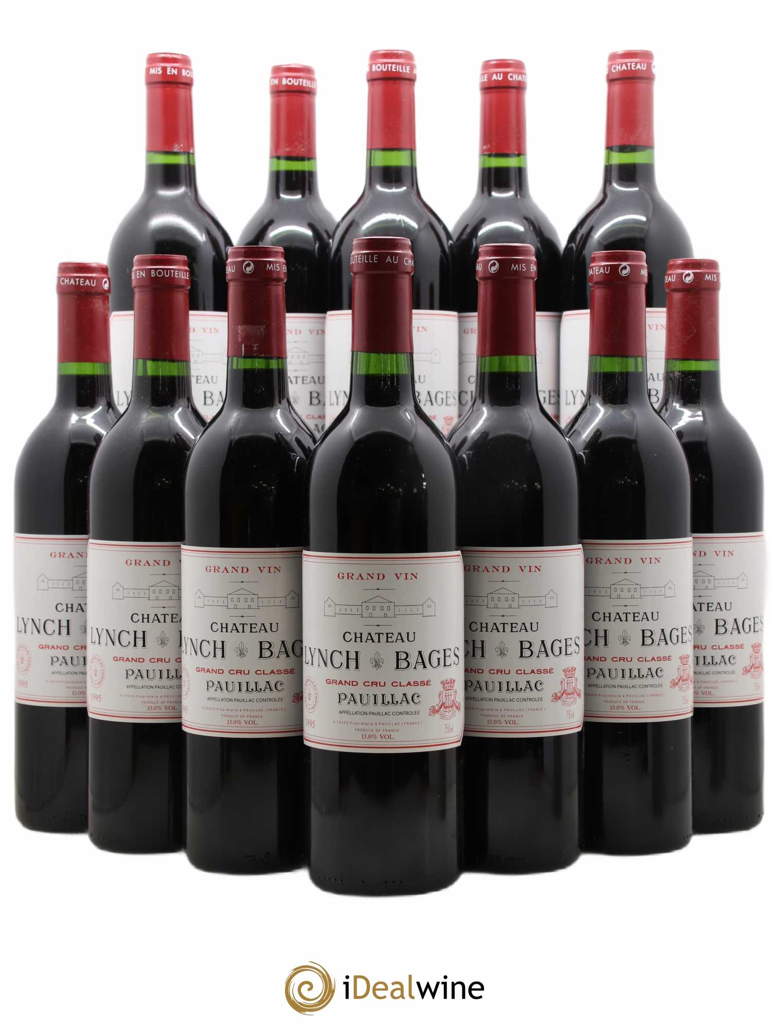 Château Lynch Bages 5ème Grand Cru Classé 1995 - Lot de 12 bouteilles - 0