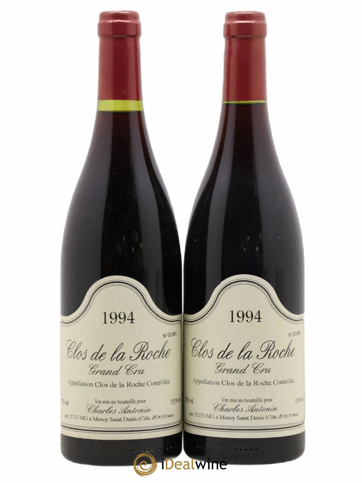 Clos de la Roche Grand Cru Domaine Charles Antonin 1994 - Posten von 2 Flaschen - 0