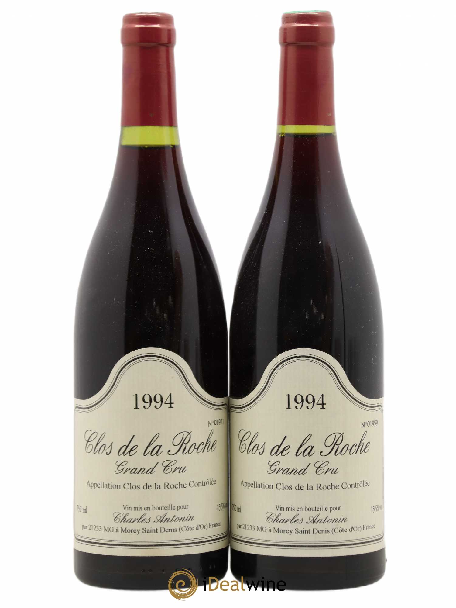 Clos de la Roche Grand Cru Domaine Charles Antonin 1994 - Posten von 2 Flaschen - 0