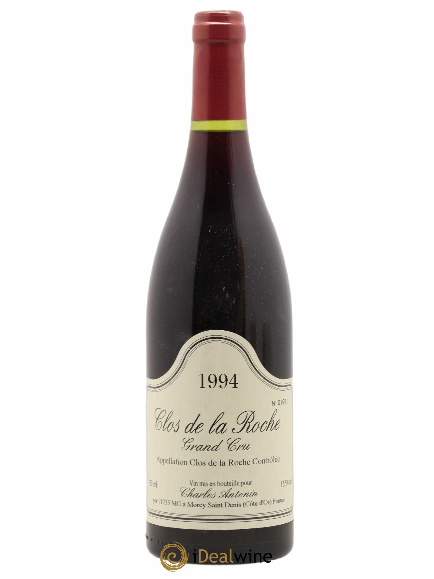 Clos de la Roche Grand Cru Domaine Charles Antonin 1994 - Posten von 1 Flasche - 0