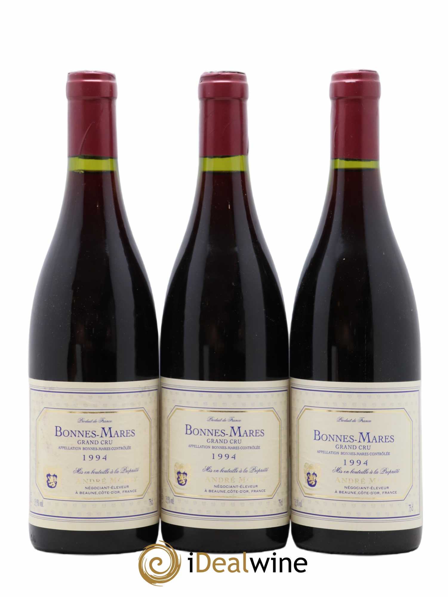 Bonnes-Mares Grand Cru André Morey (sans prix de réserve) 1994 - Posten von 3 Flaschen - 0
